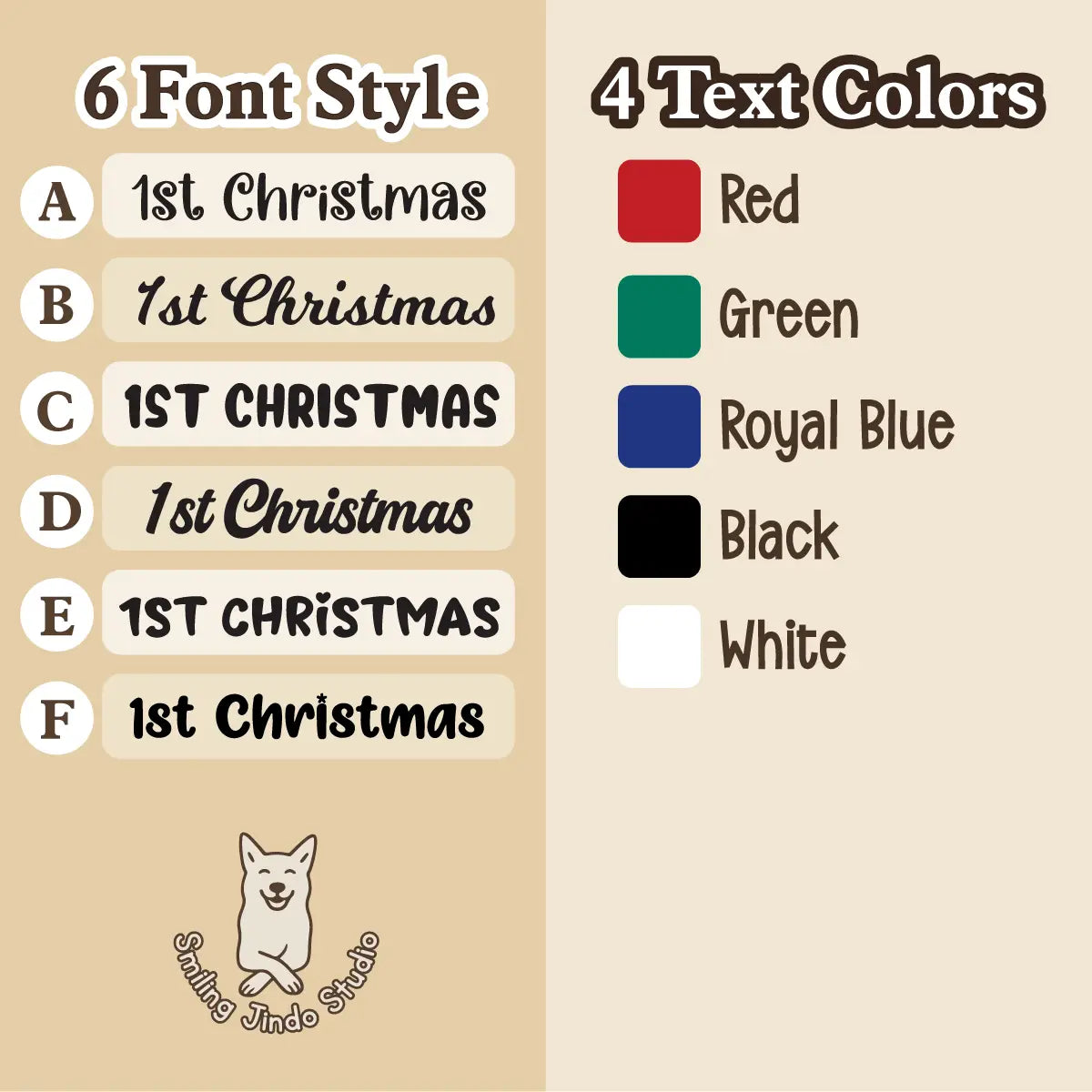 Personalized 1st Christmas Baby Bib
