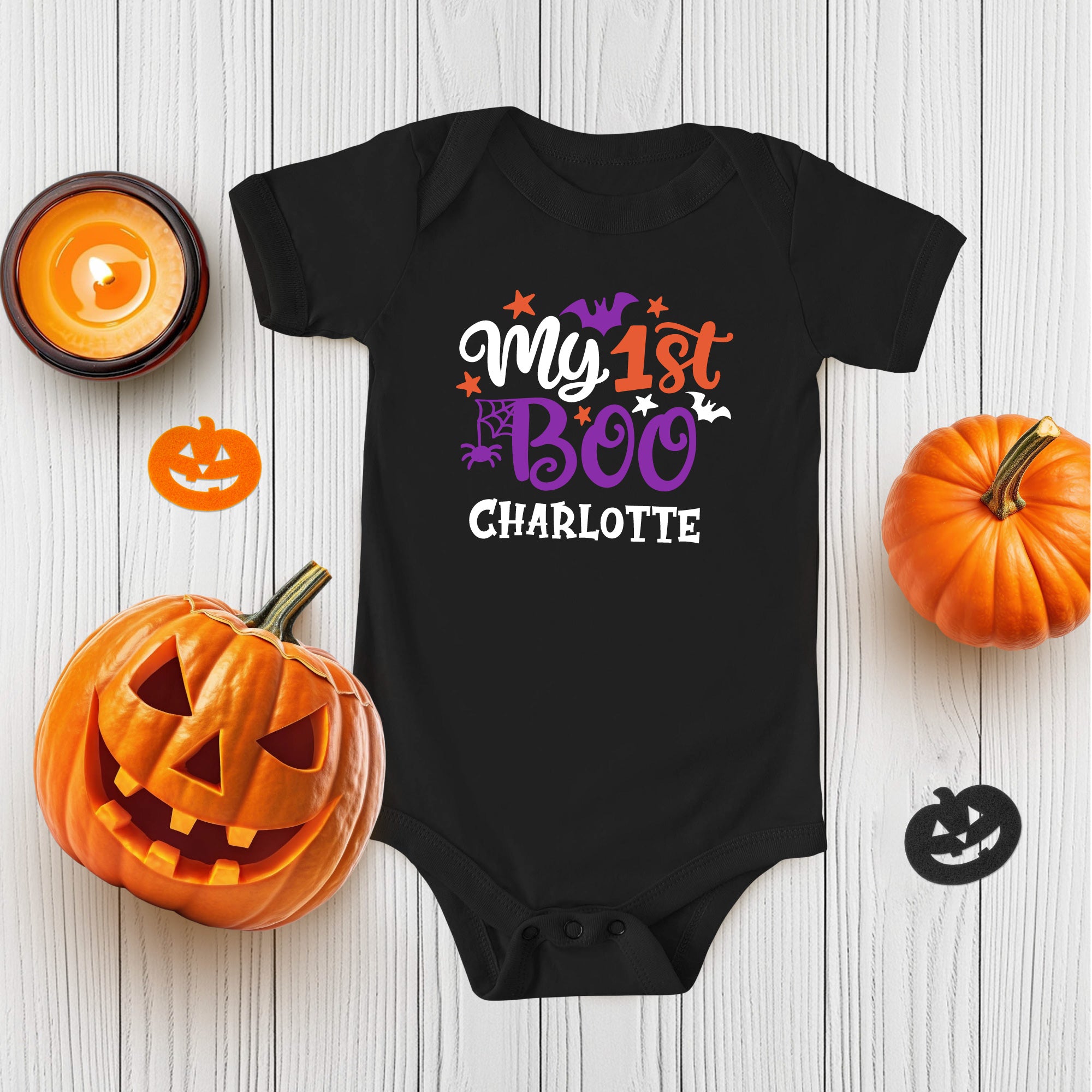 Personalized My 1st Boo Baby Bodysuit