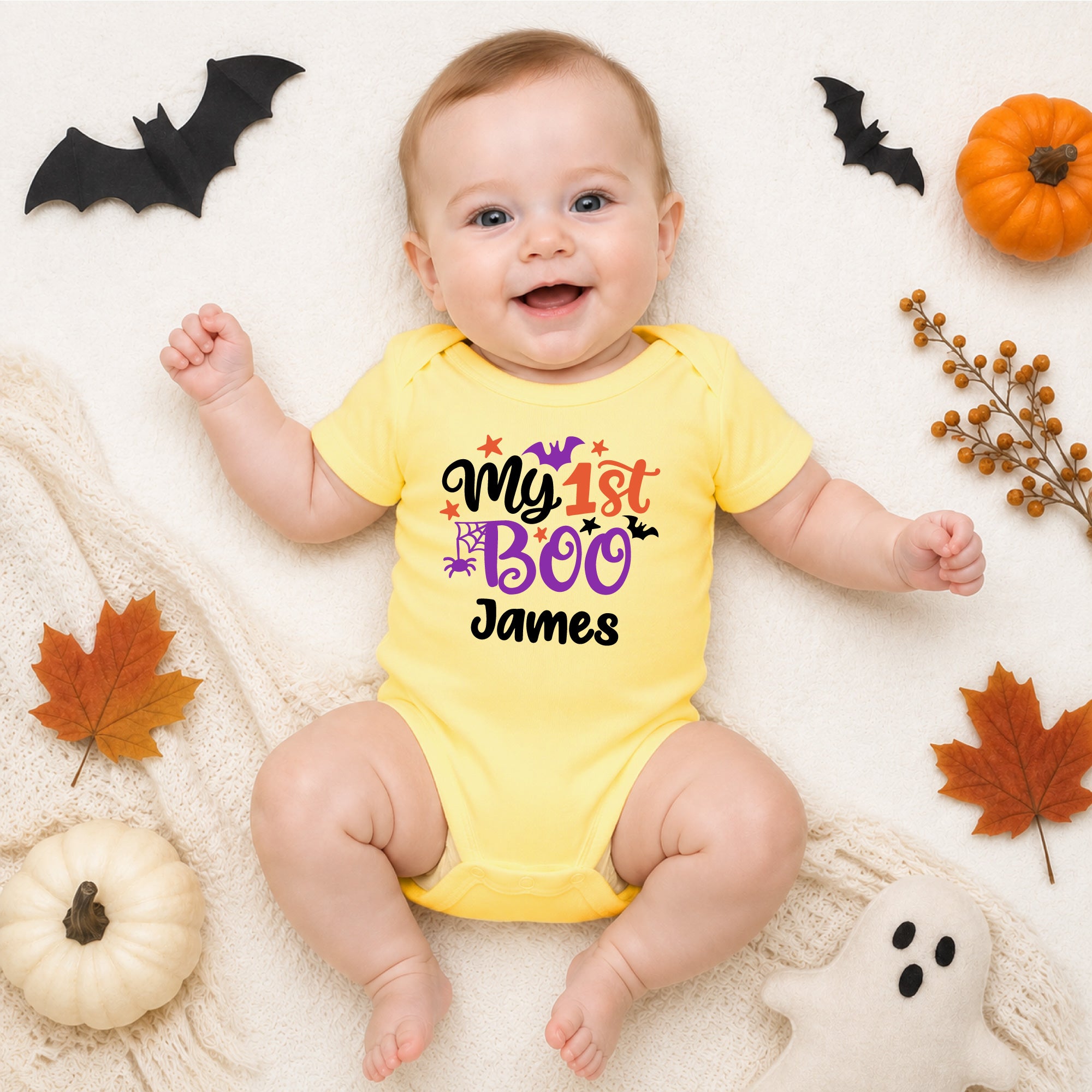 Personalized My 1st Boo Baby Bodysuit