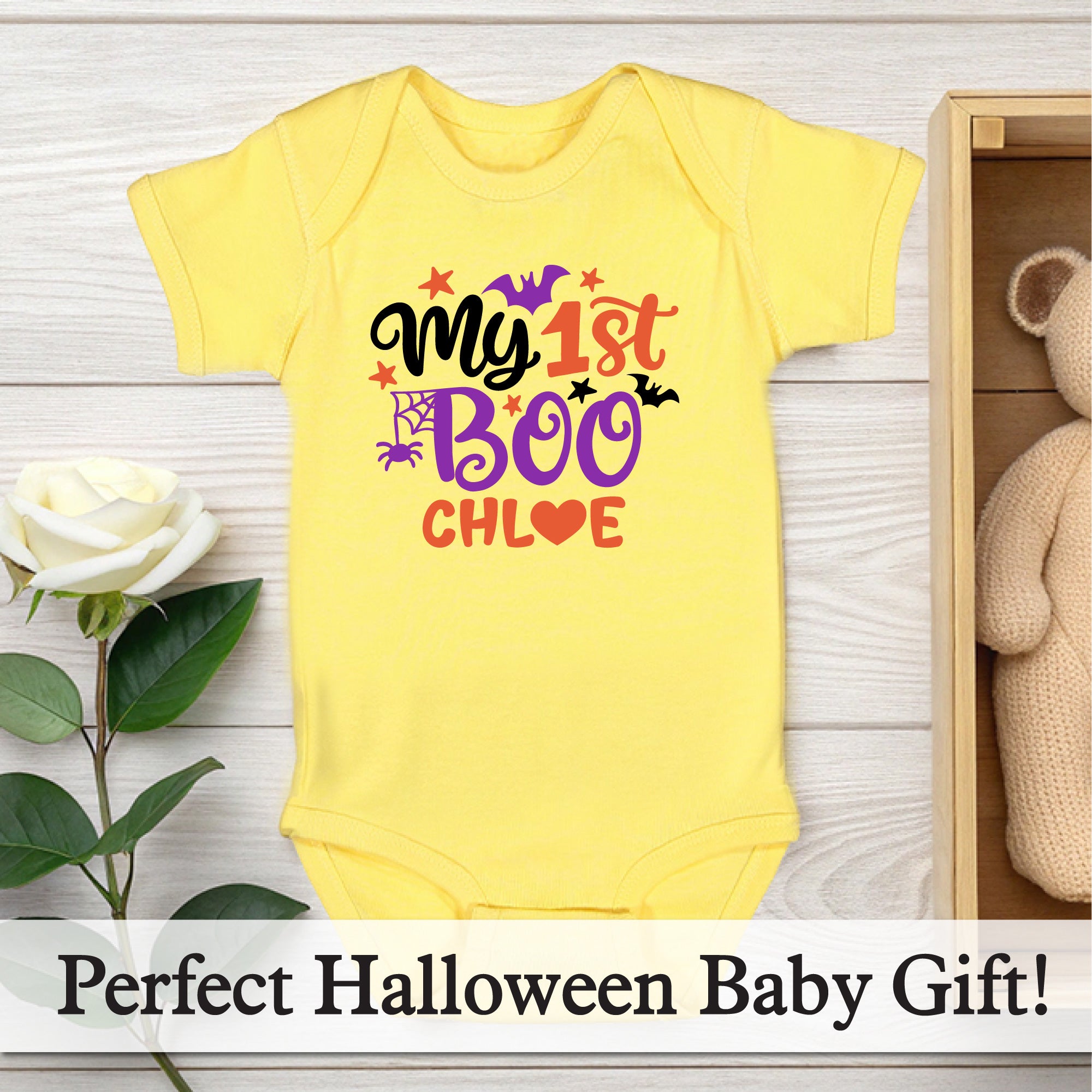 Personalized My 1st Boo Baby Bodysuit