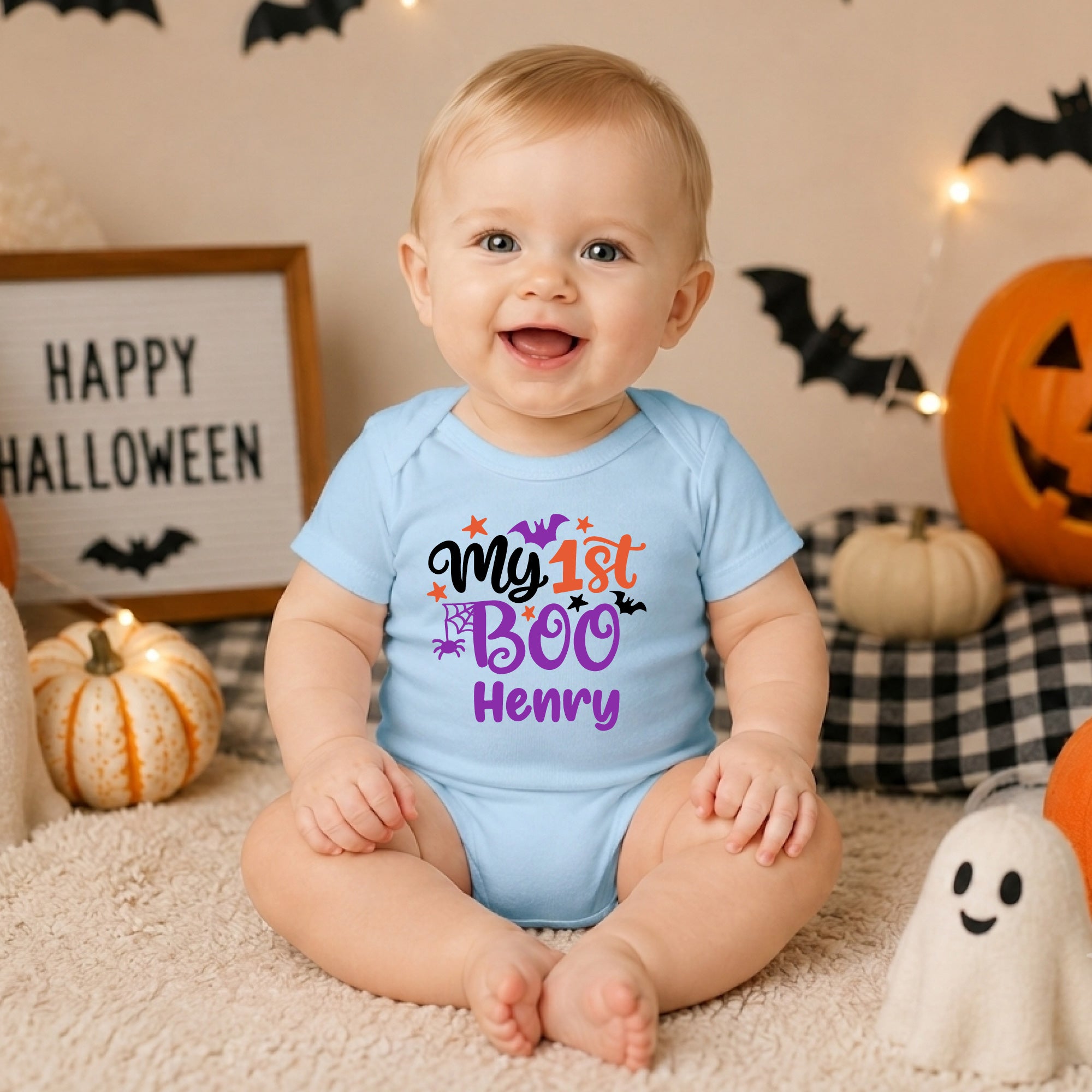 Personalized My 1st Boo Baby Bodysuit