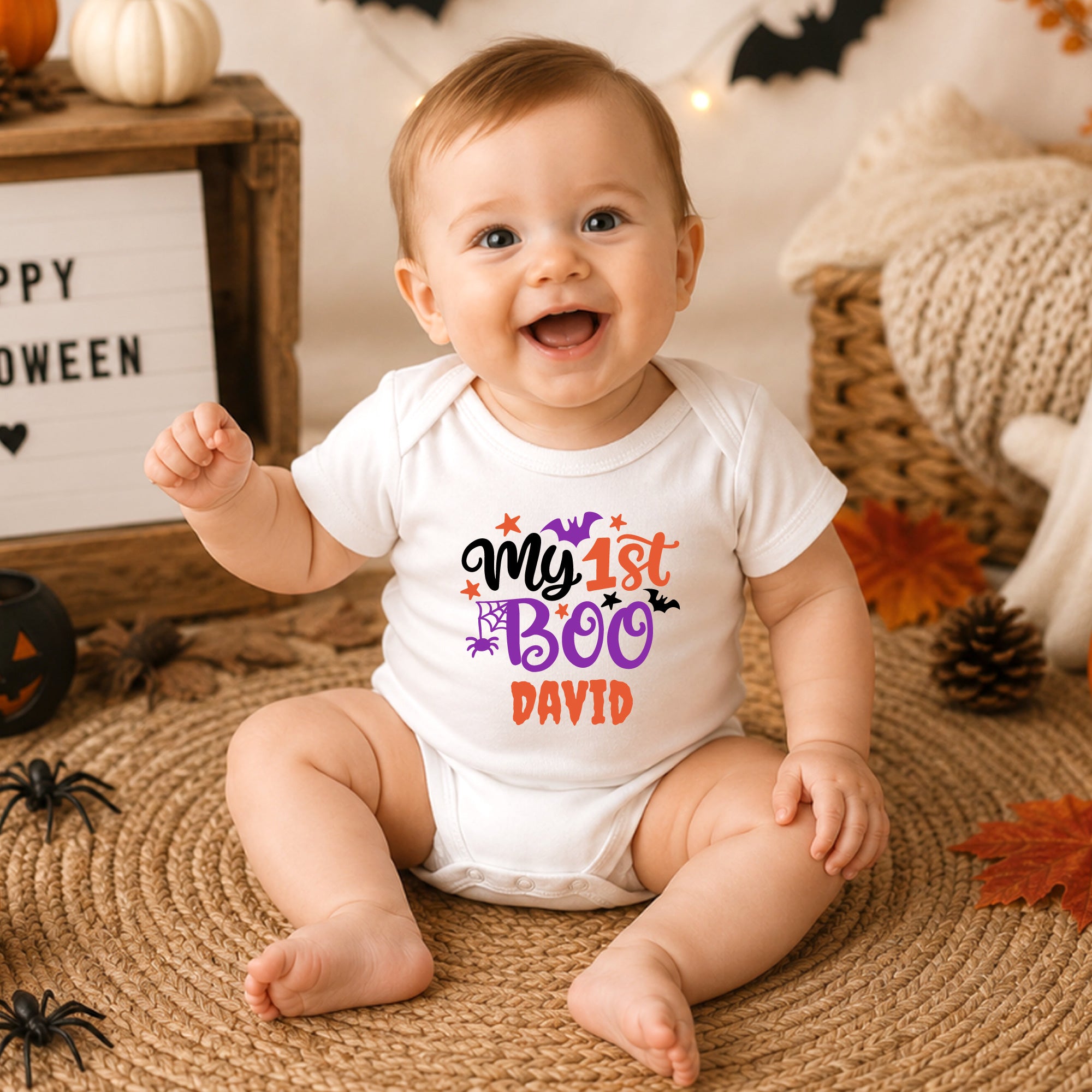 Personalized My 1st Boo Baby Bodysuit