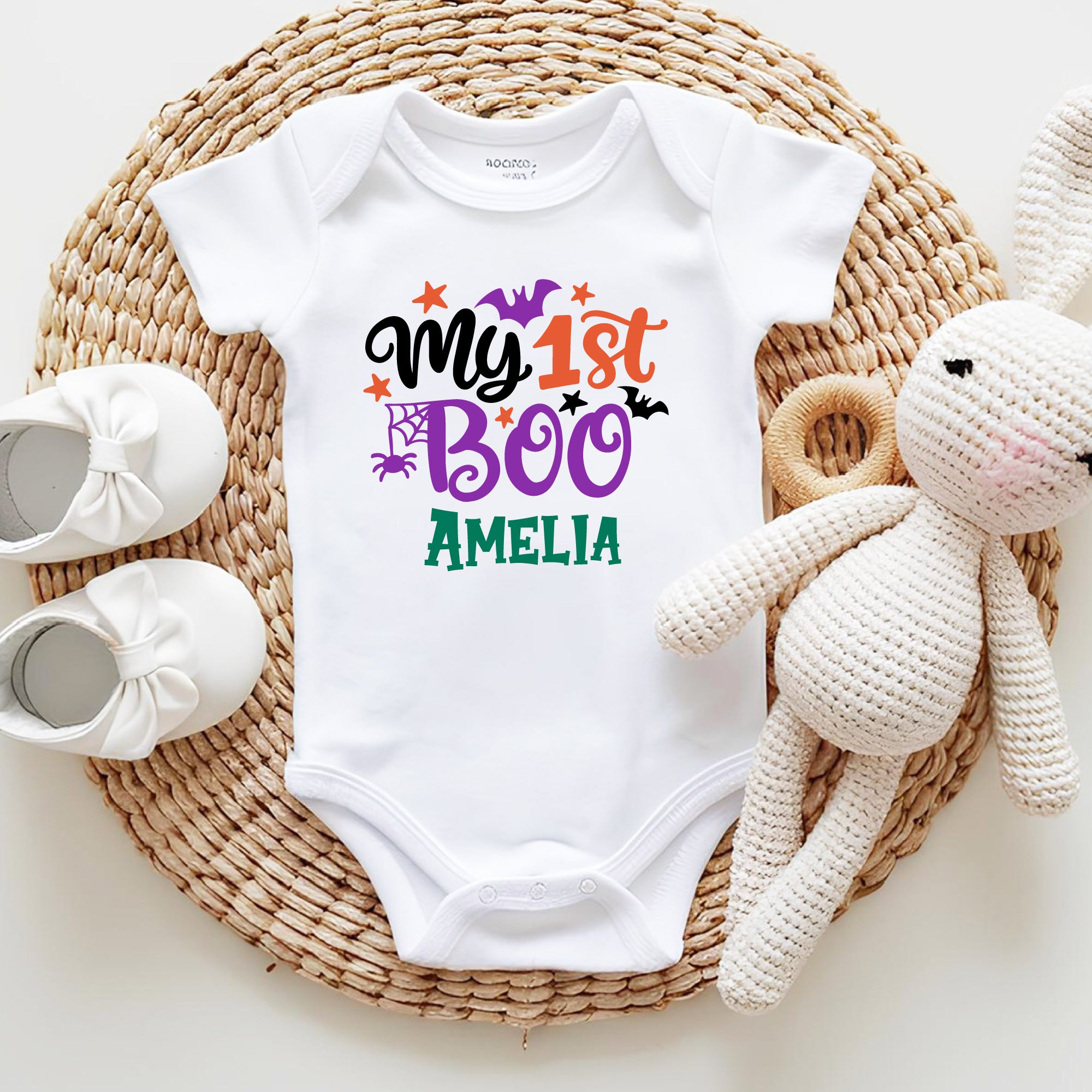 Personalized My 1st Boo Baby Bodysuit