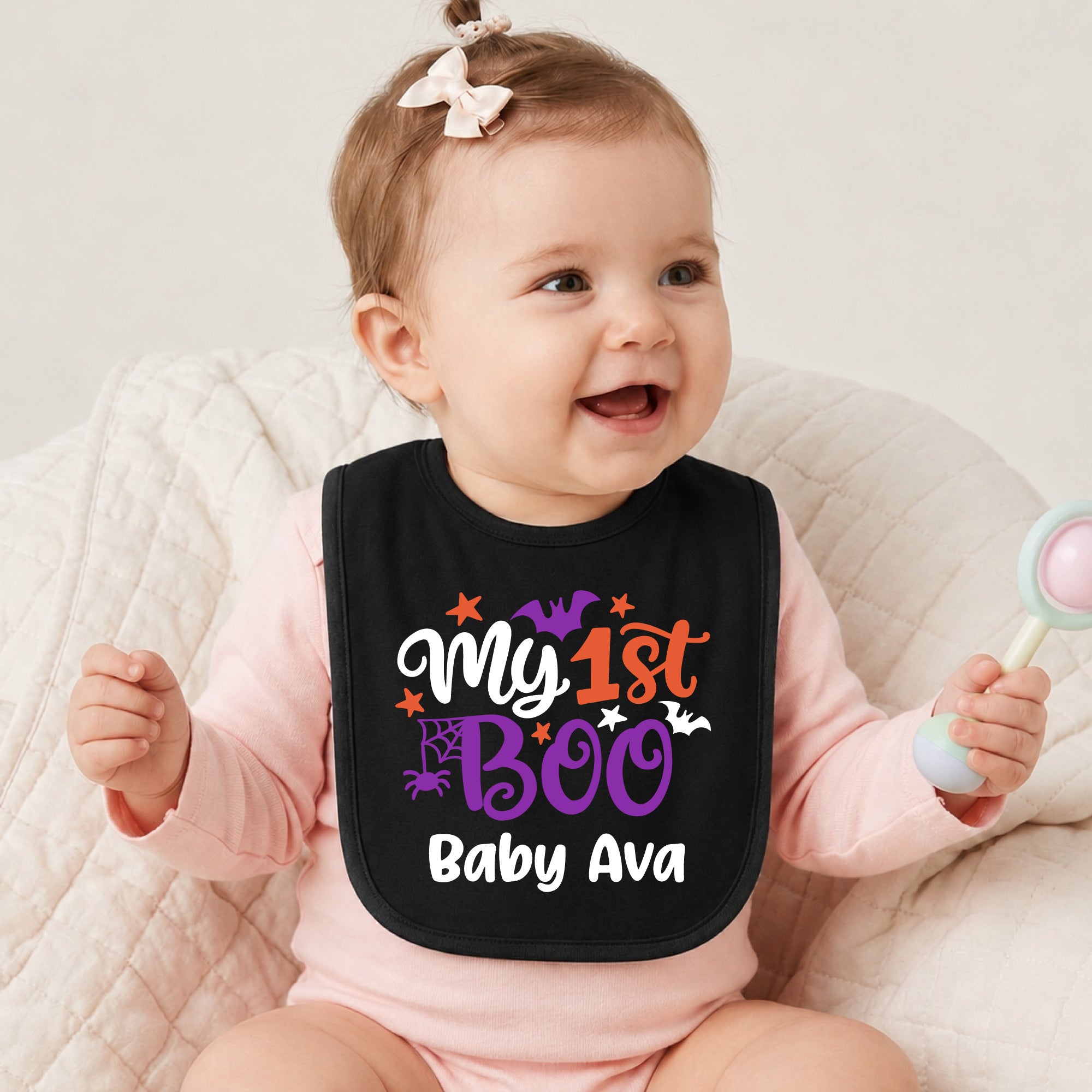 Personalized My 1st Boo Baby Bib