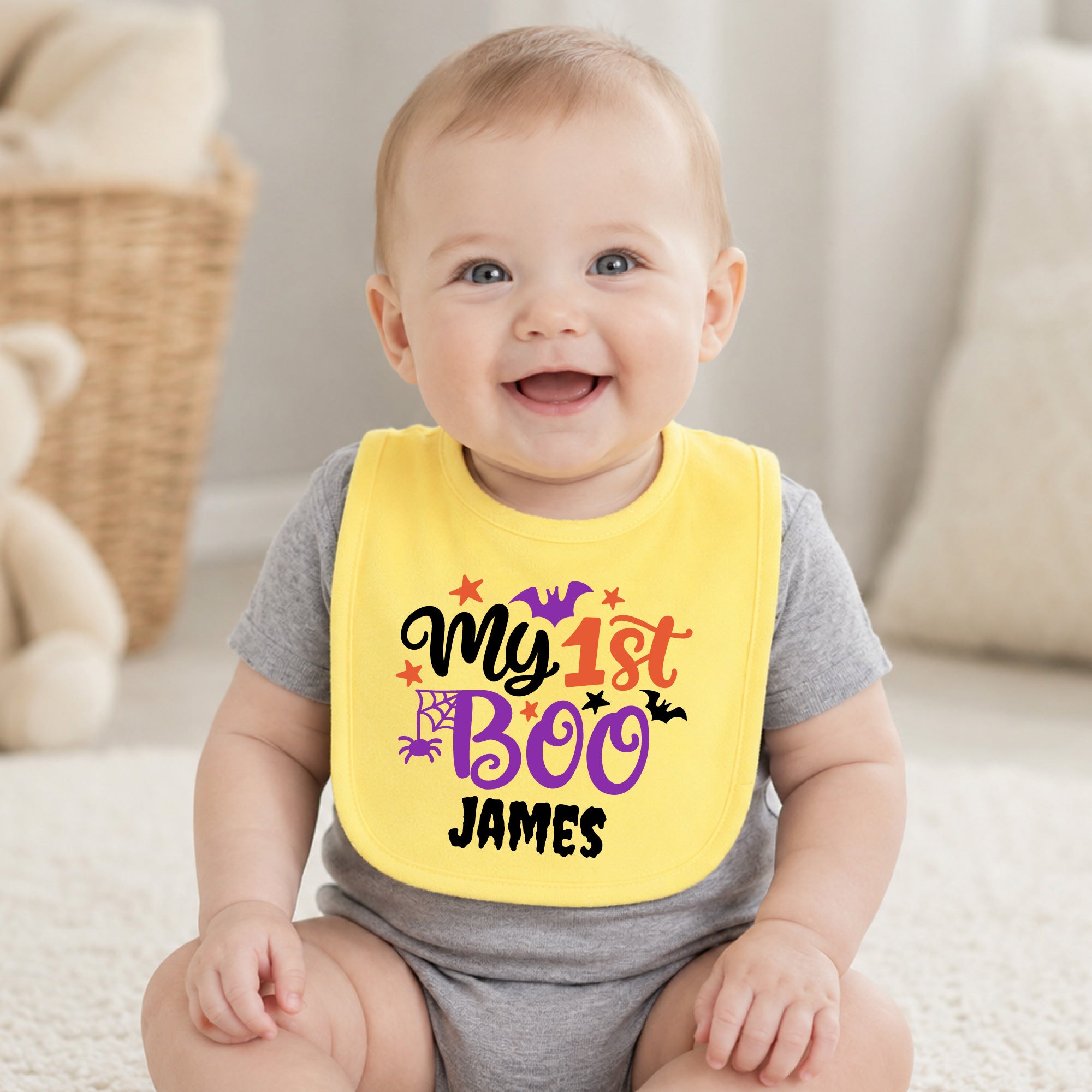 Personalized My 1st Boo Baby Bib