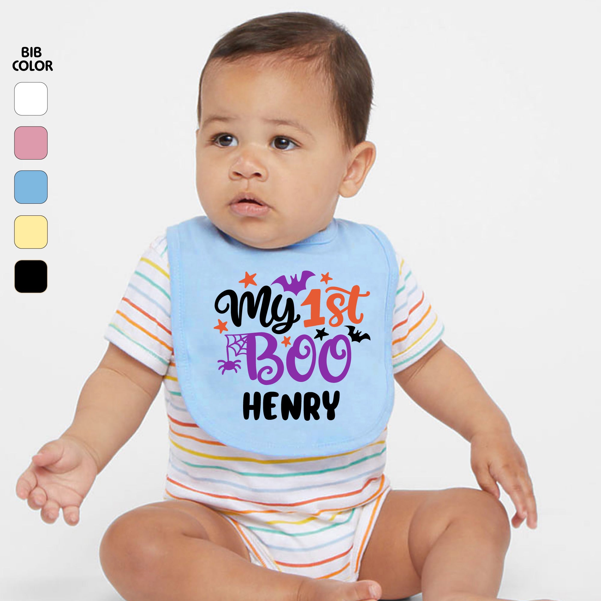 Personalized My 1st Boo Baby Bib