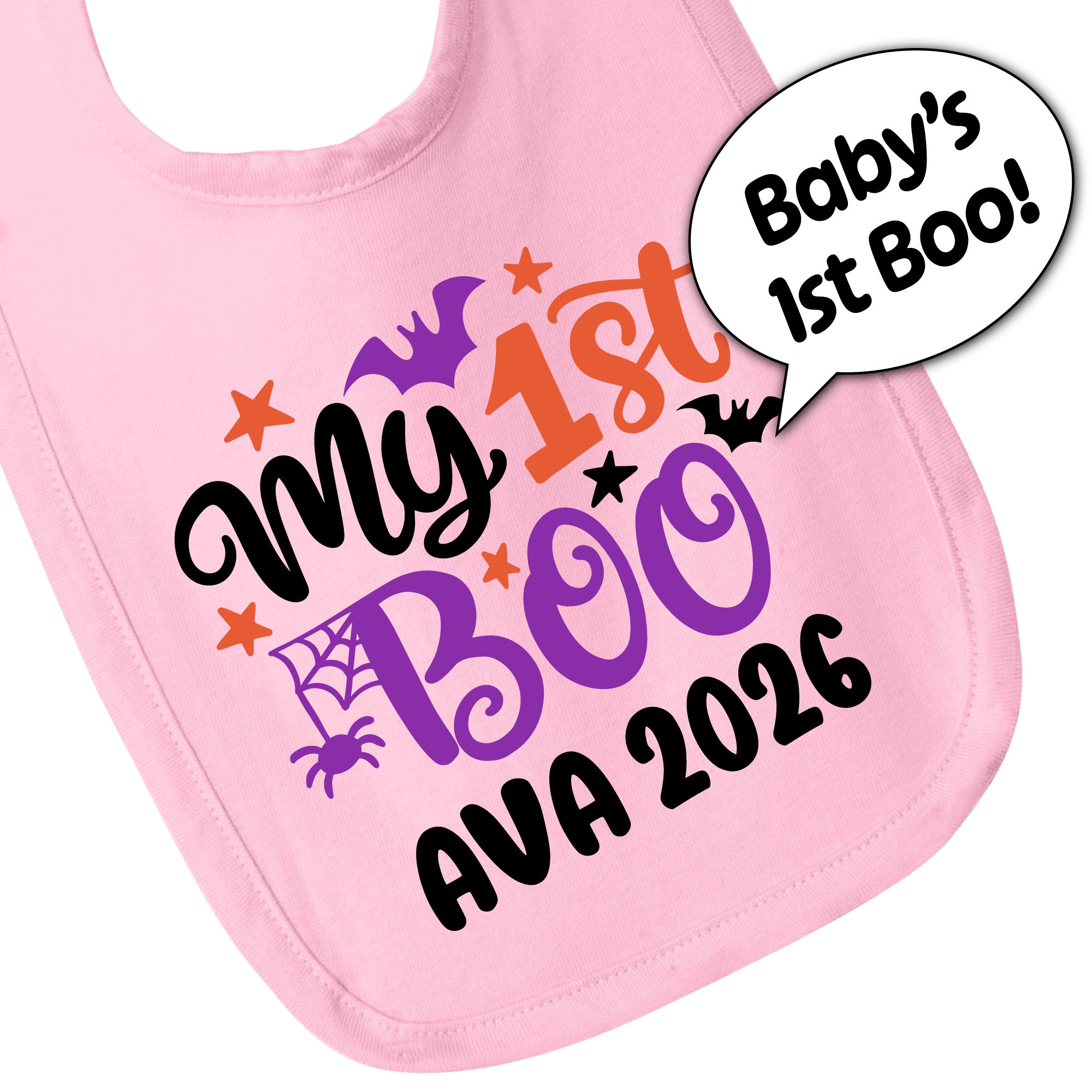 Personalized My 1st Boo Baby Bib