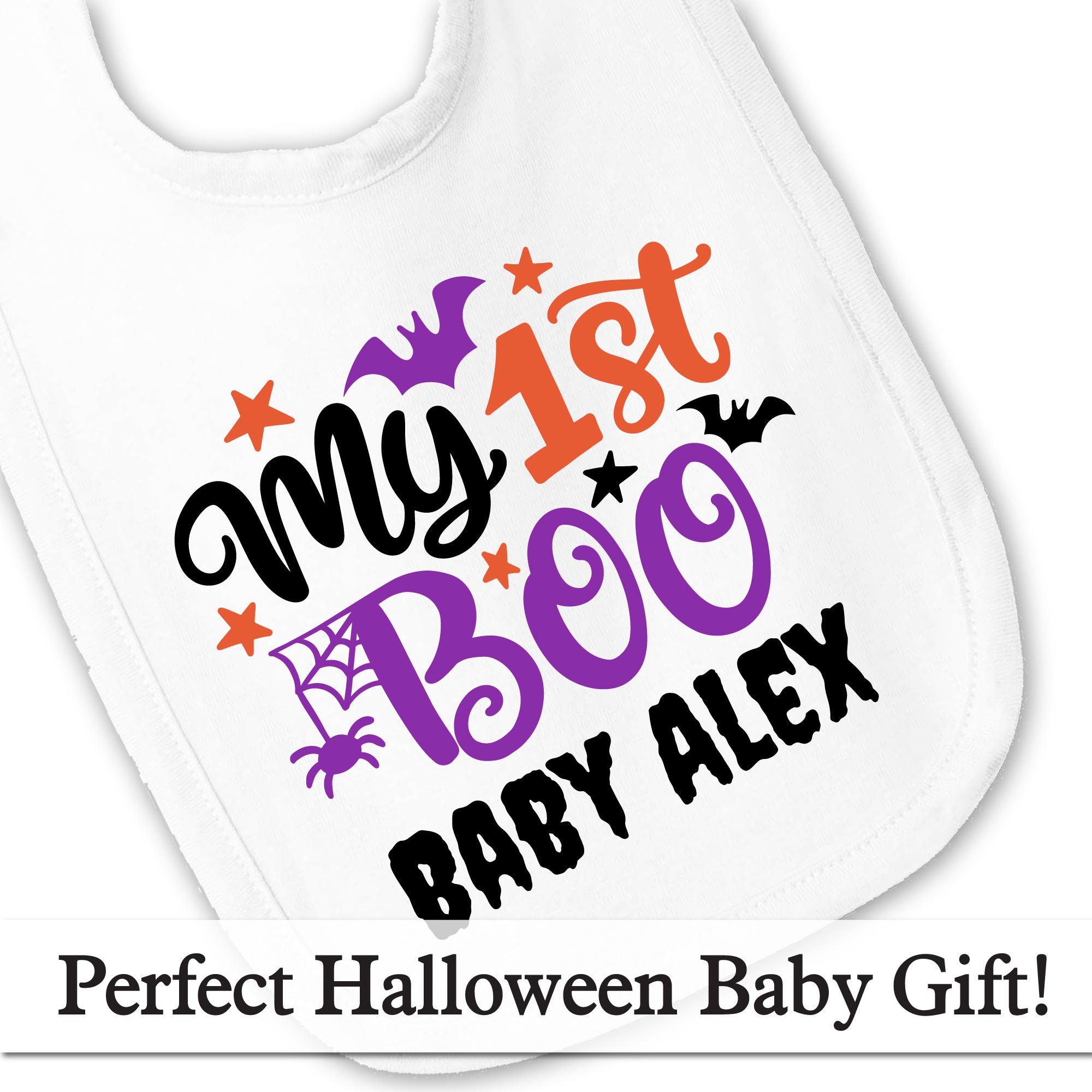 Personalized My 1st Boo Baby Bib