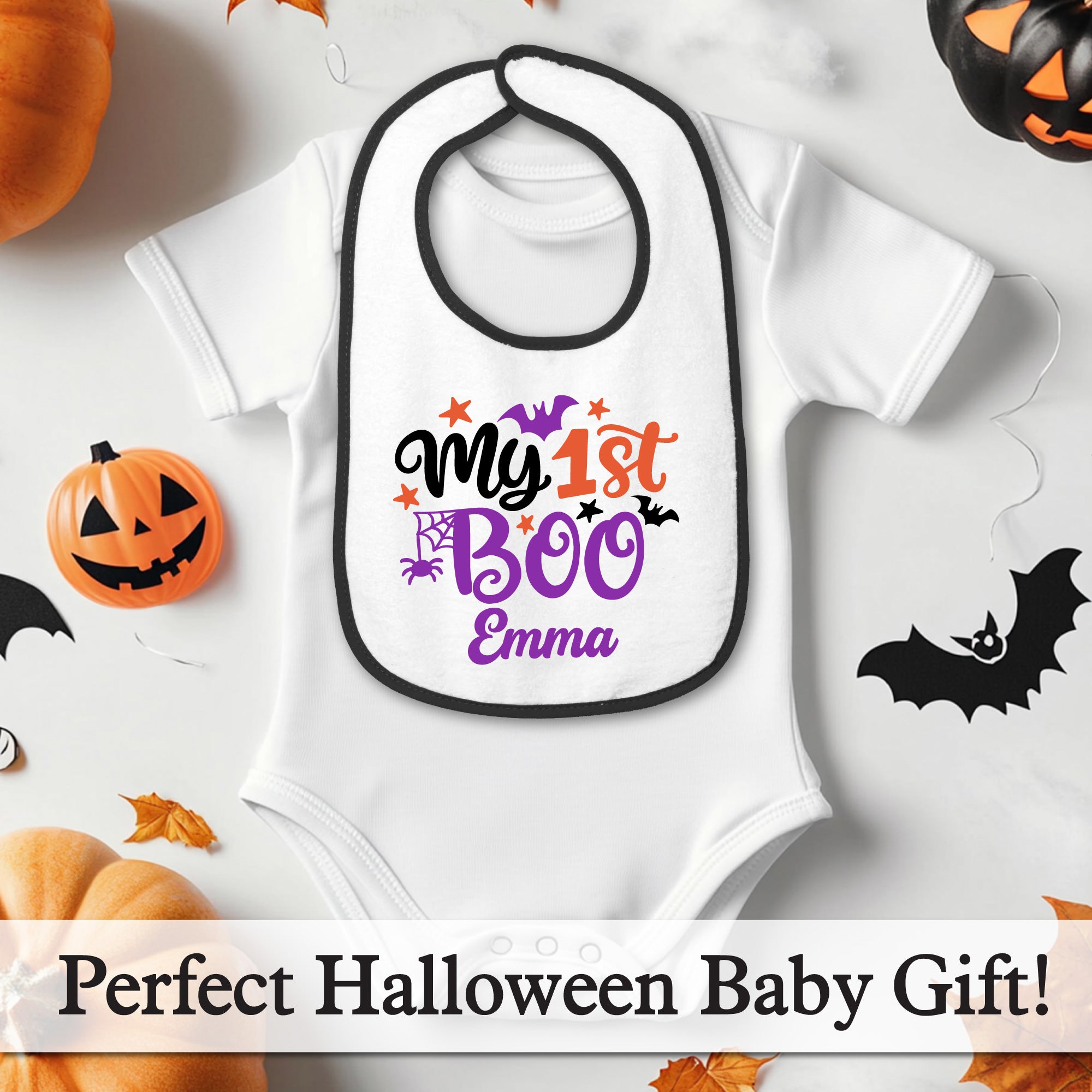 Personalized halloween Baby Bib