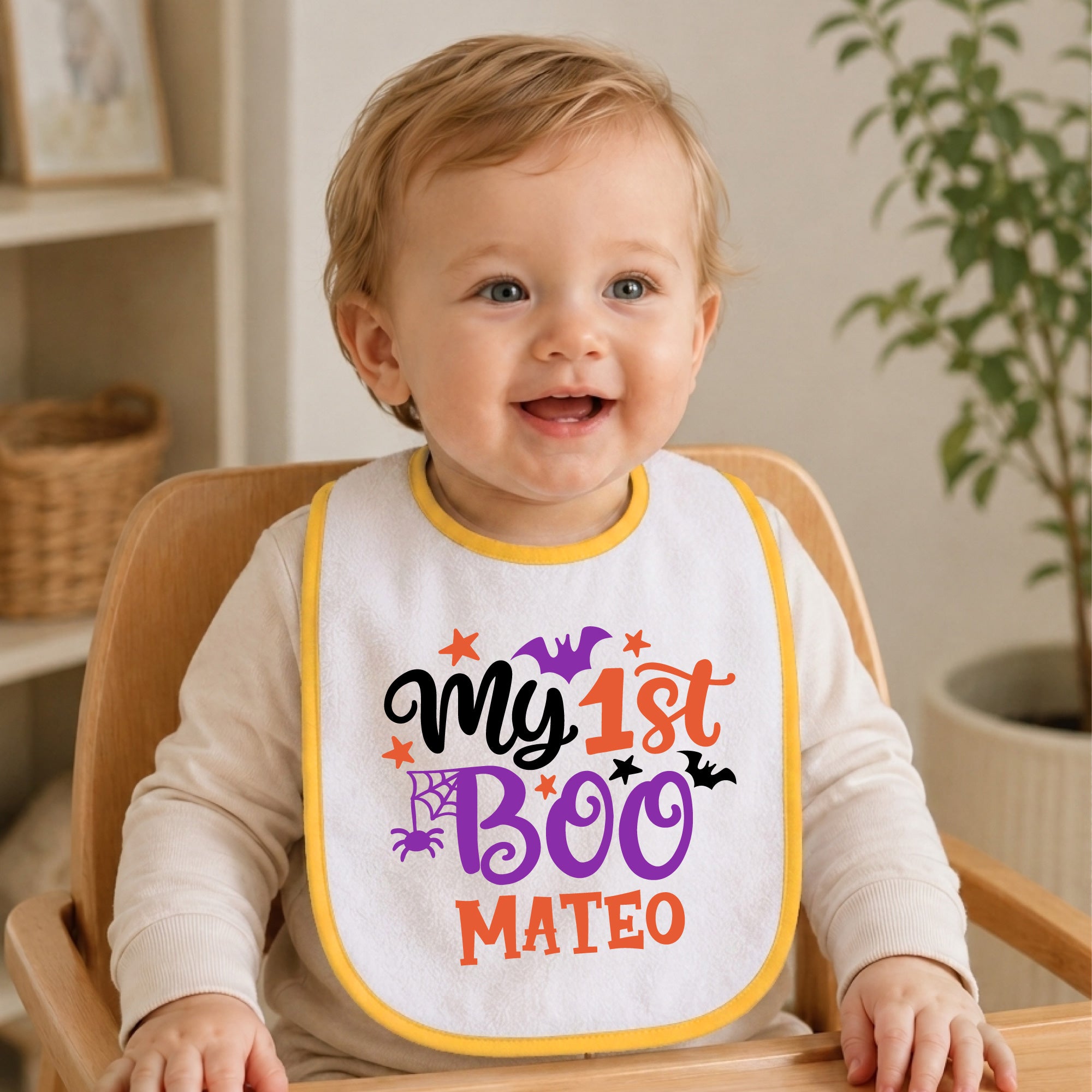 Personalized halloween Baby Bib