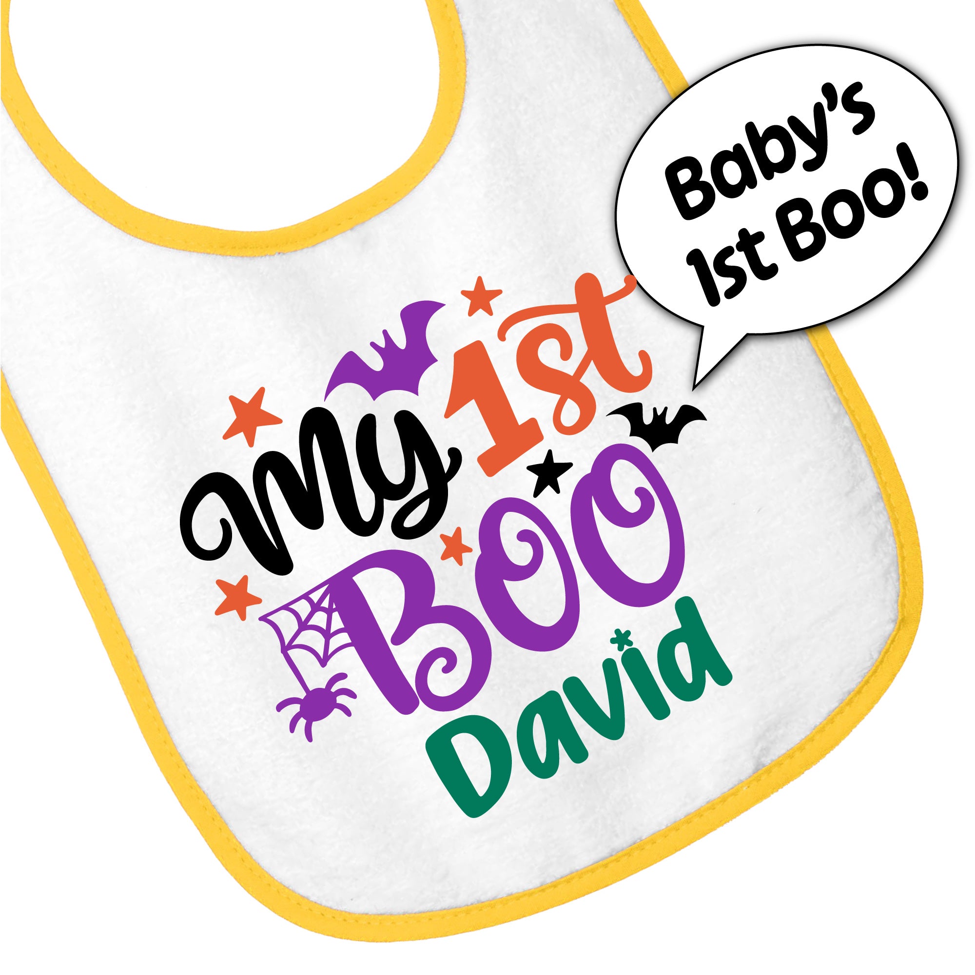 Personalized halloween Baby Bib