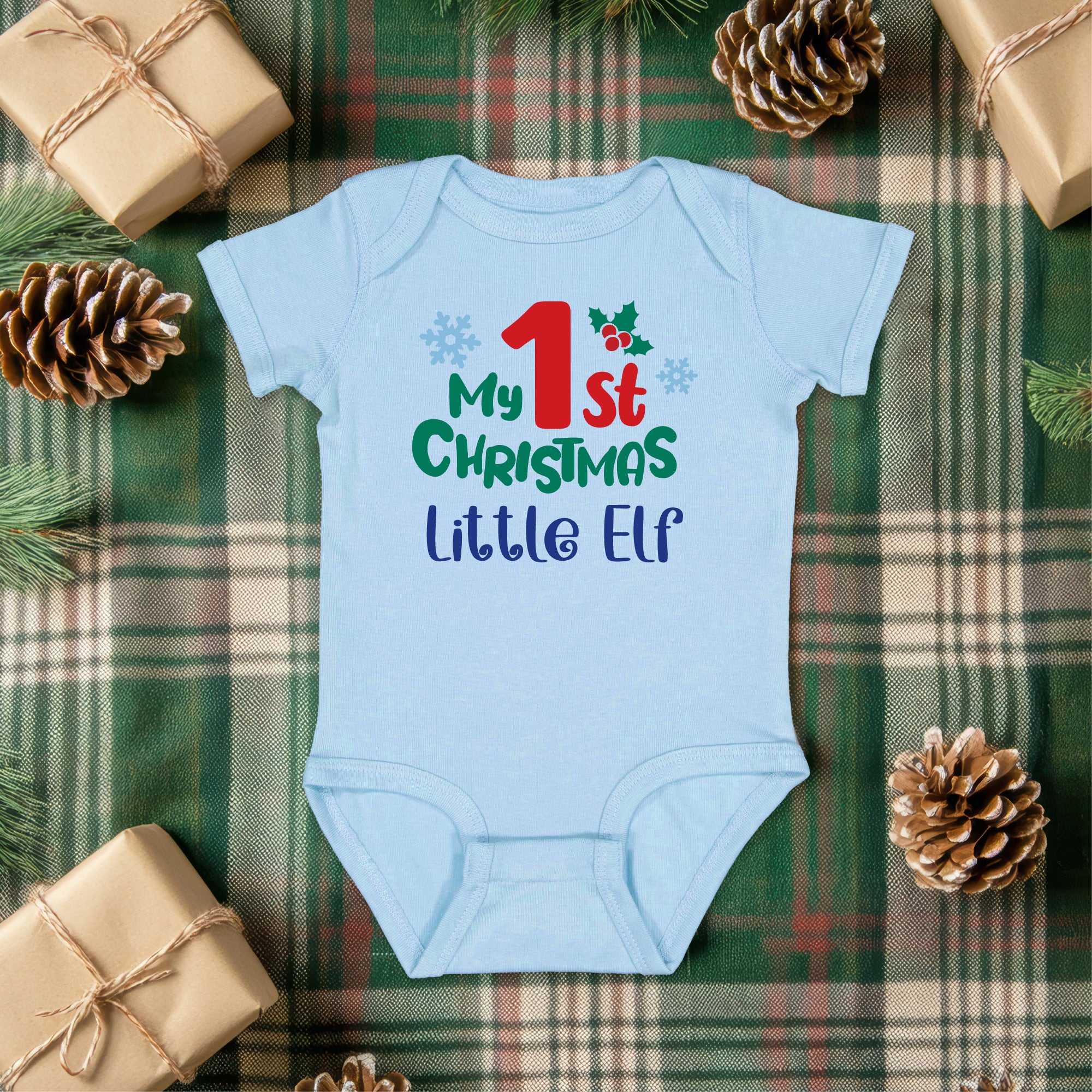 Personalized My 1st Christmas Bodysuit