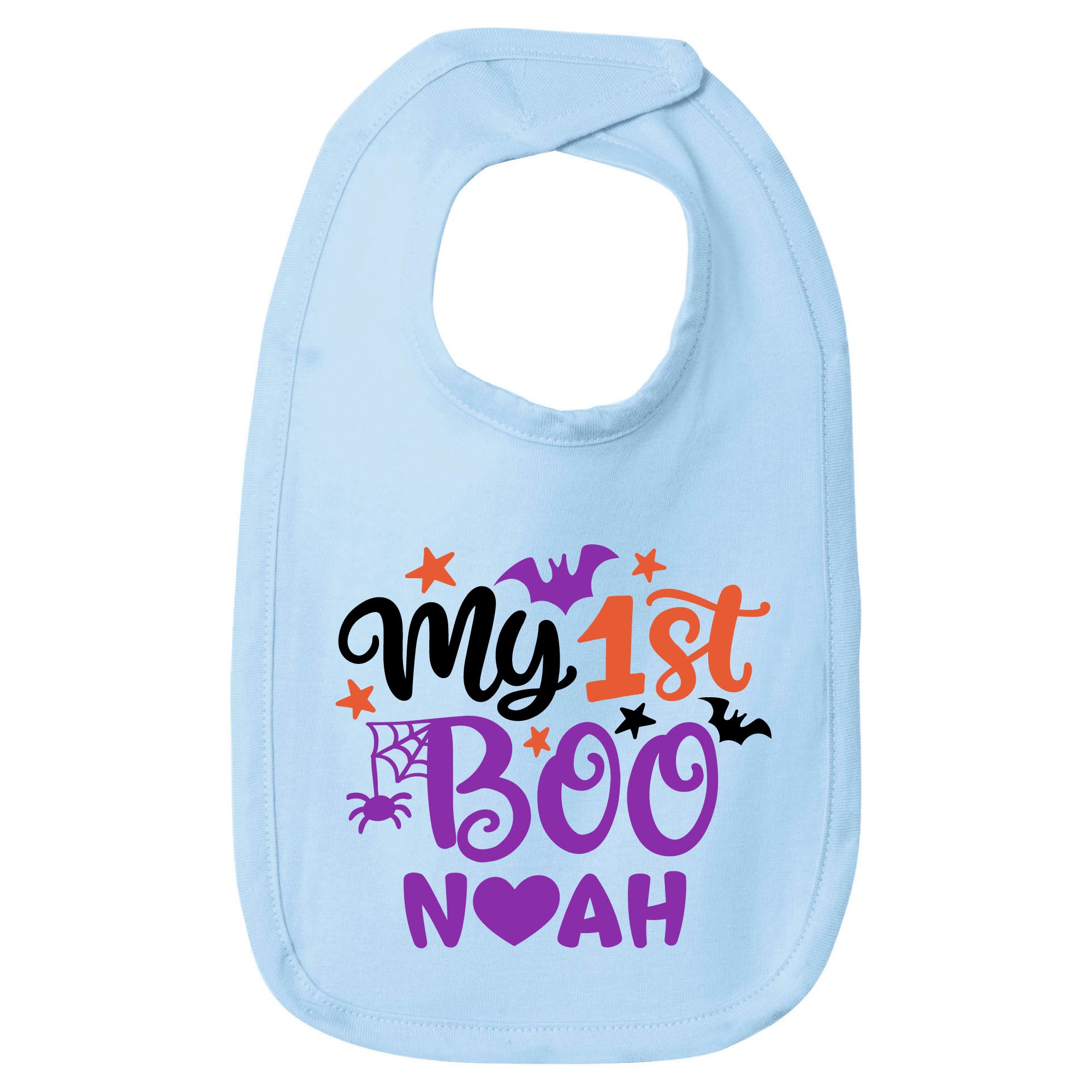 Personalized My 1st Boo Premium Jersey Baby Bib | Custom Name