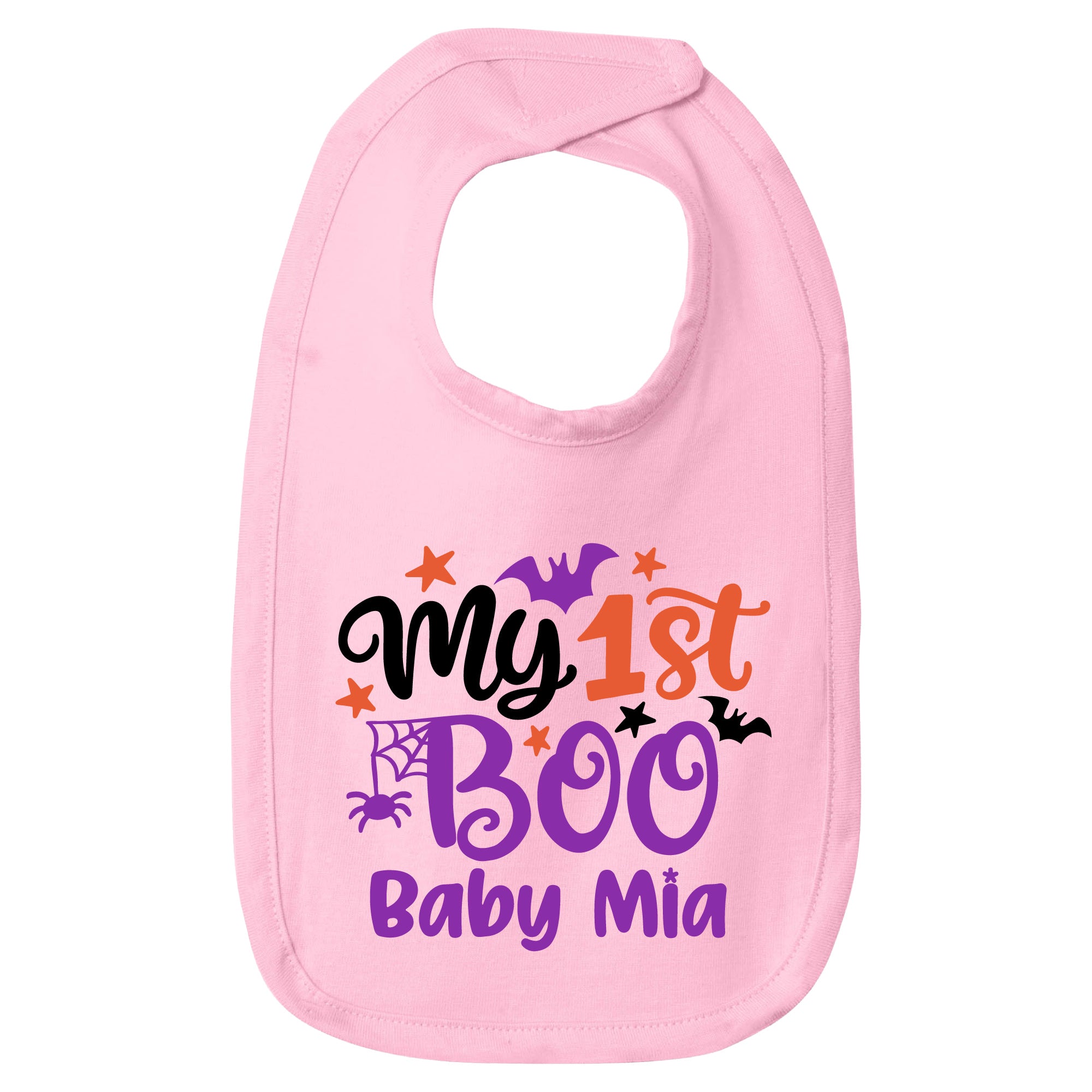 Personalized My 1st Boo Premium Jersey Baby Bib | Custom Name