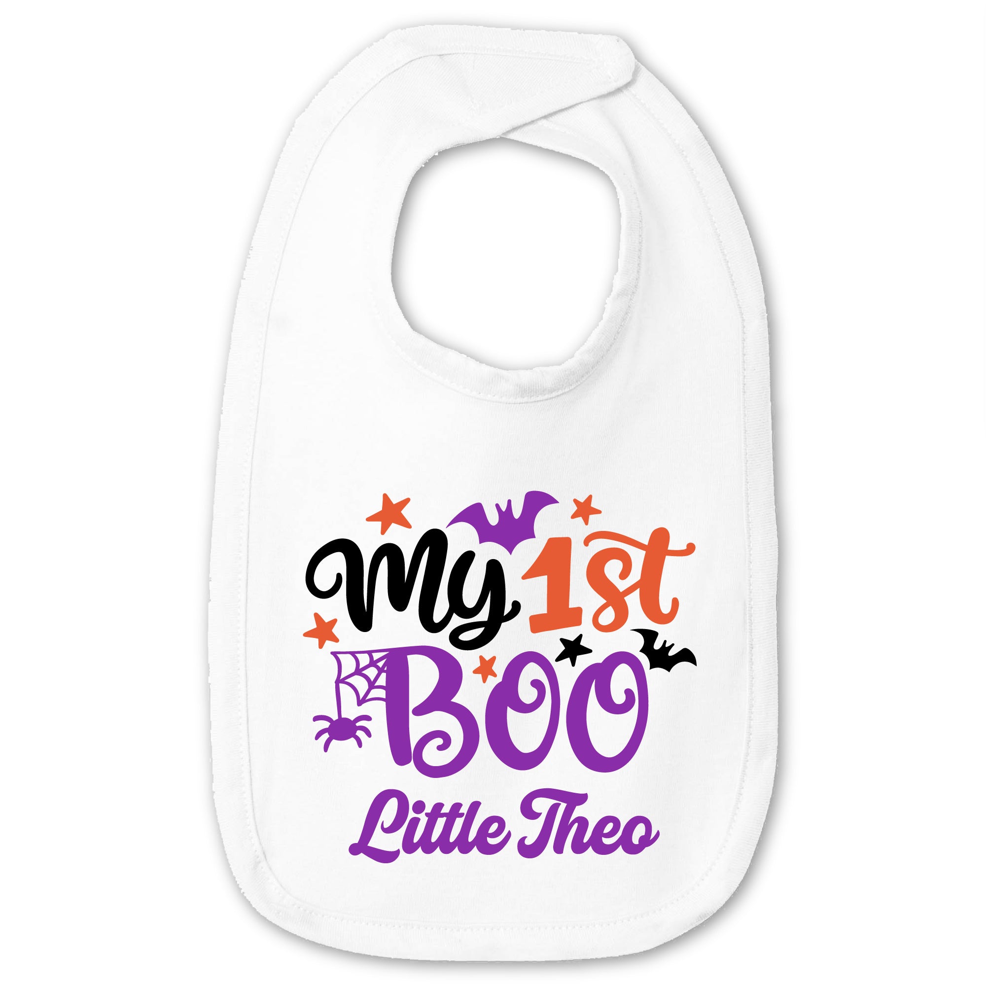 Personalized My 1st Boo Premium Jersey Baby Bib | Custom Name