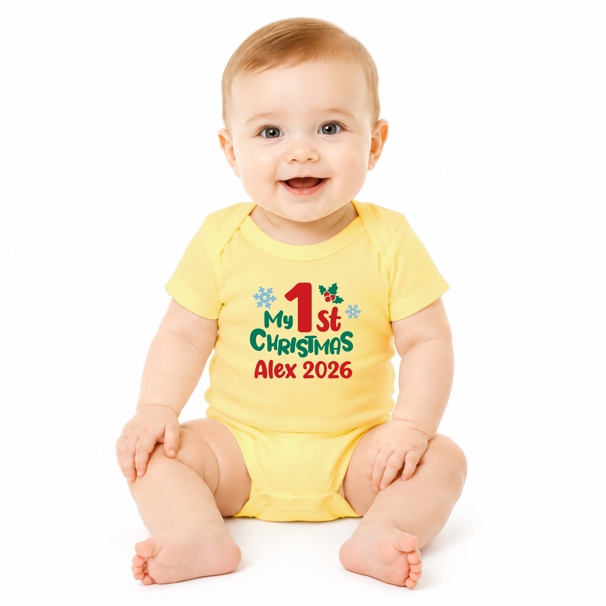Personalized My 1st Christmas Bodysuit