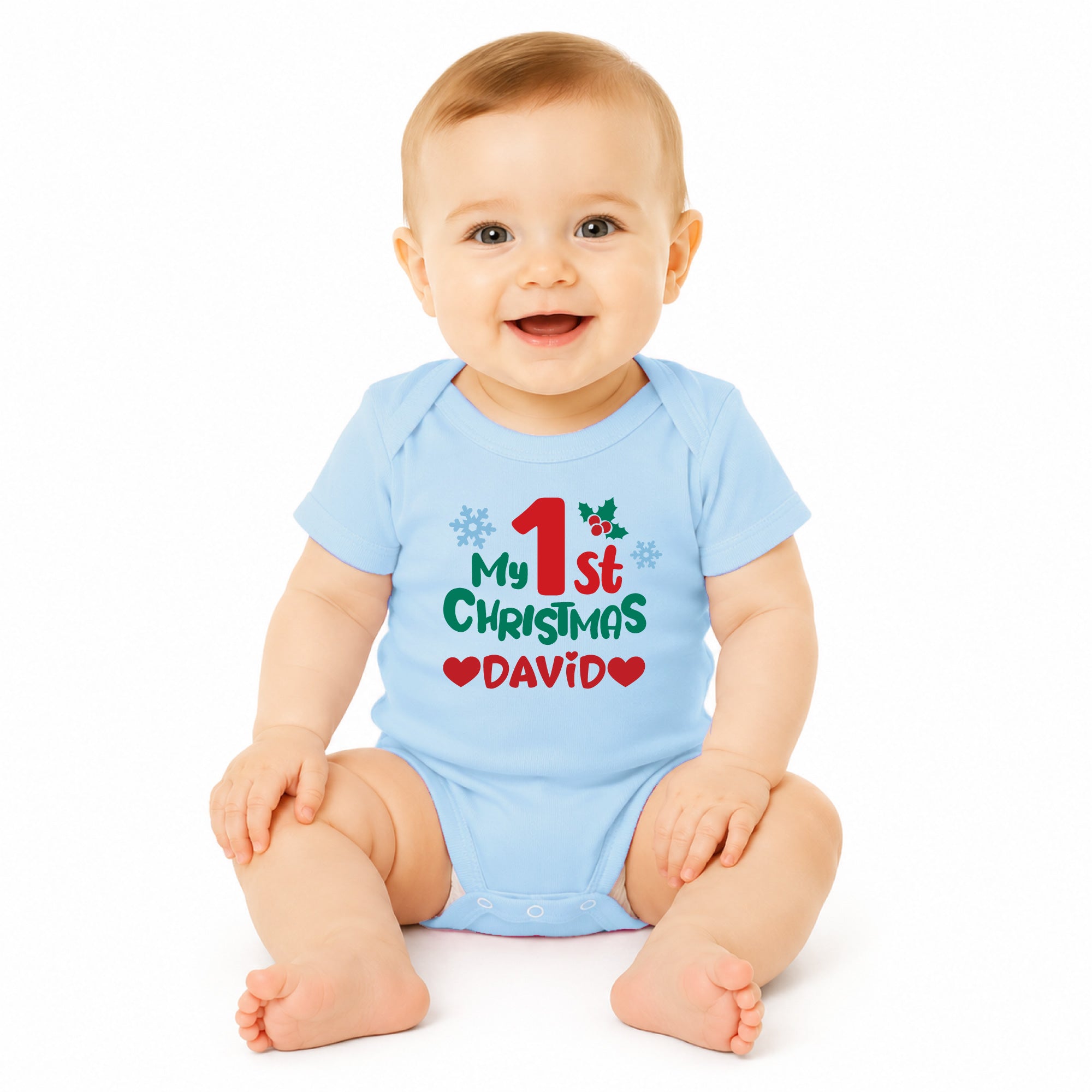 Personalized My 1st Christmas Bodysuit
