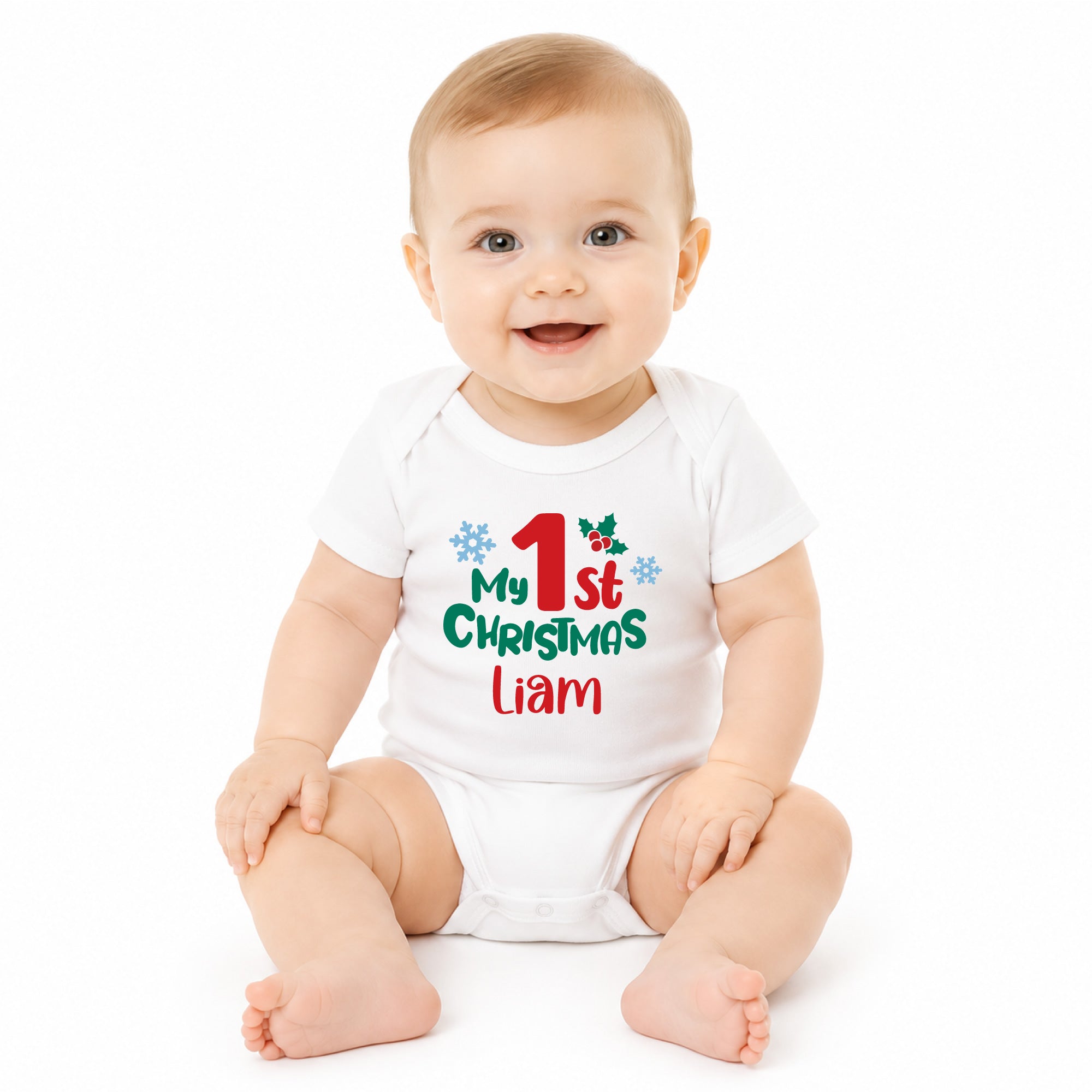 Personalized My 1st Christmas Bodysuit