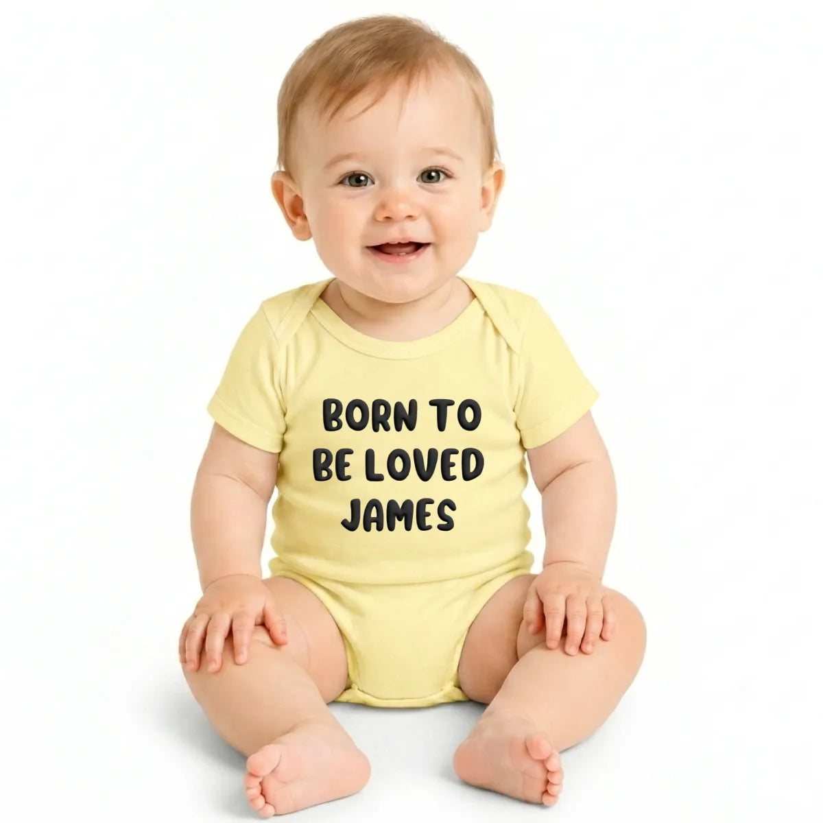 Personalized Puff Baby Bodysuit