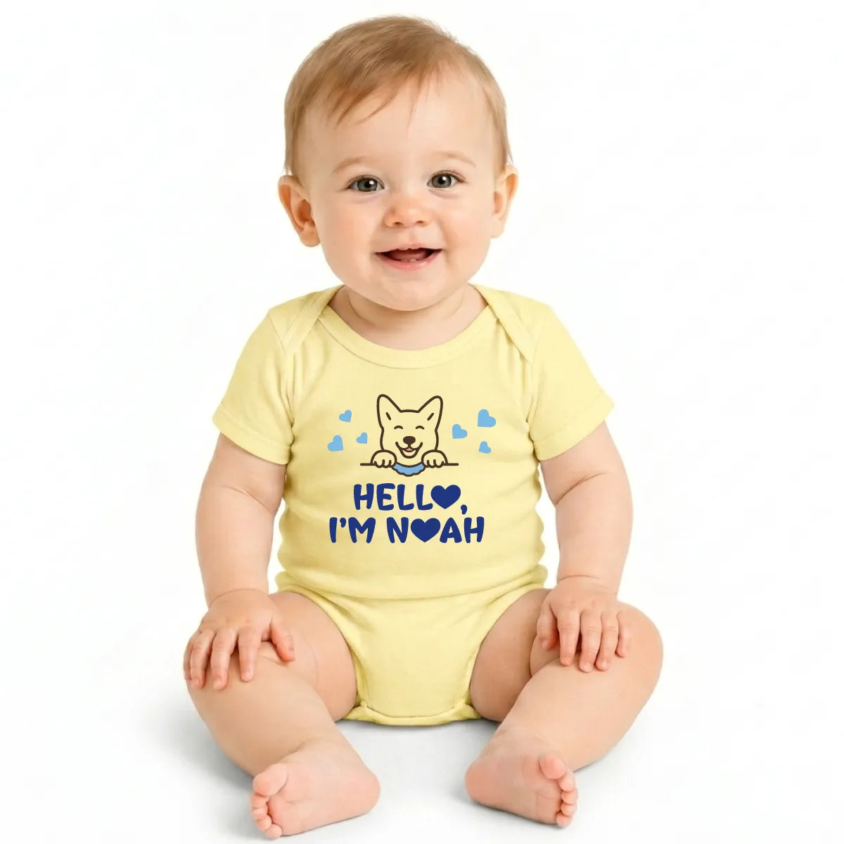 Personalized Puppy Baby Bodysuit