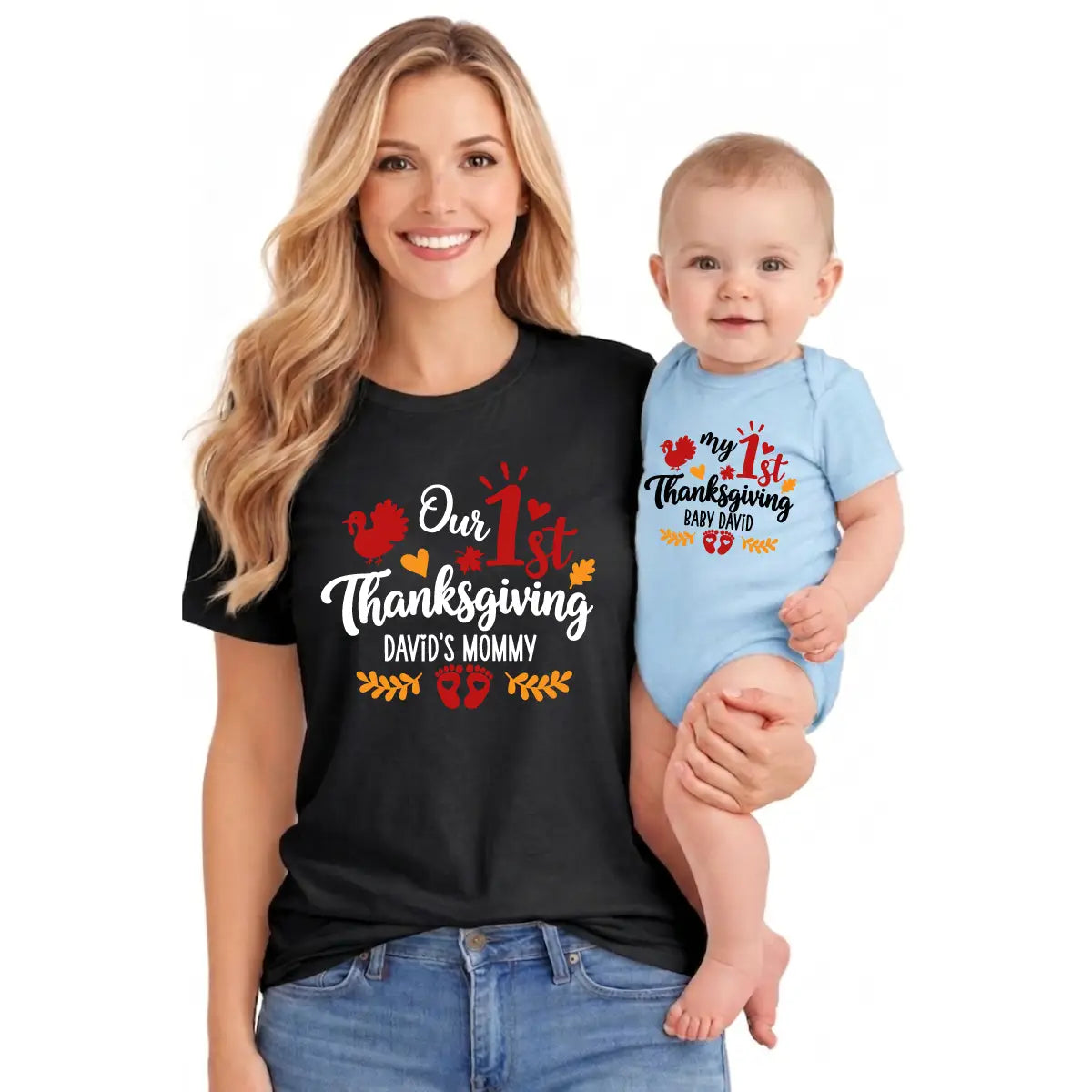 Personalized 1st Thanksgiving Mommy and Me 
