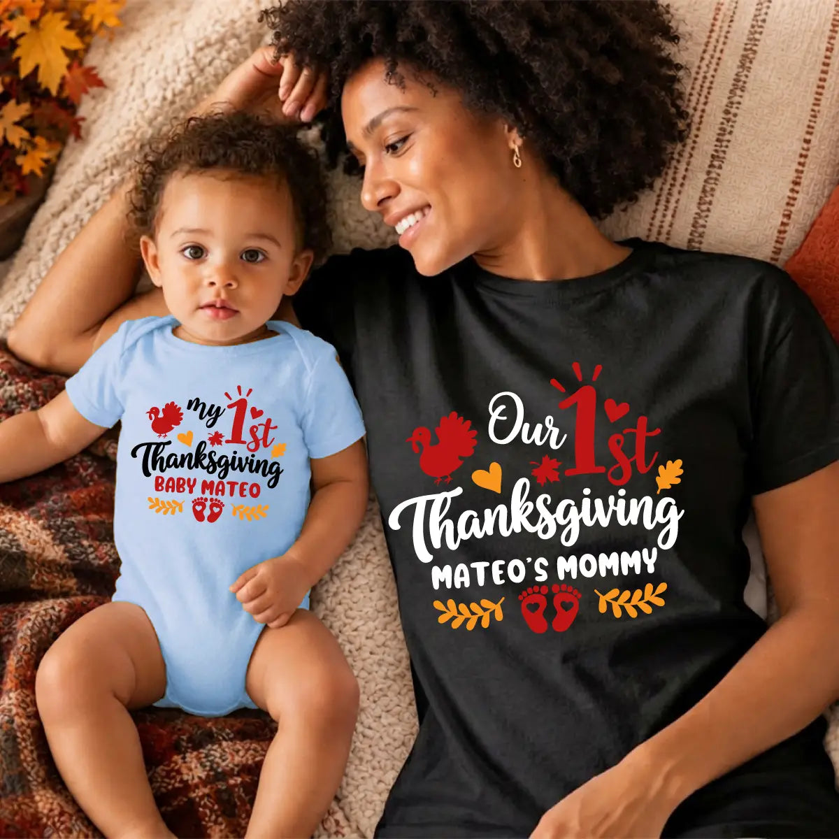 Personalized 1st Thanksgiving Mommy and Me 