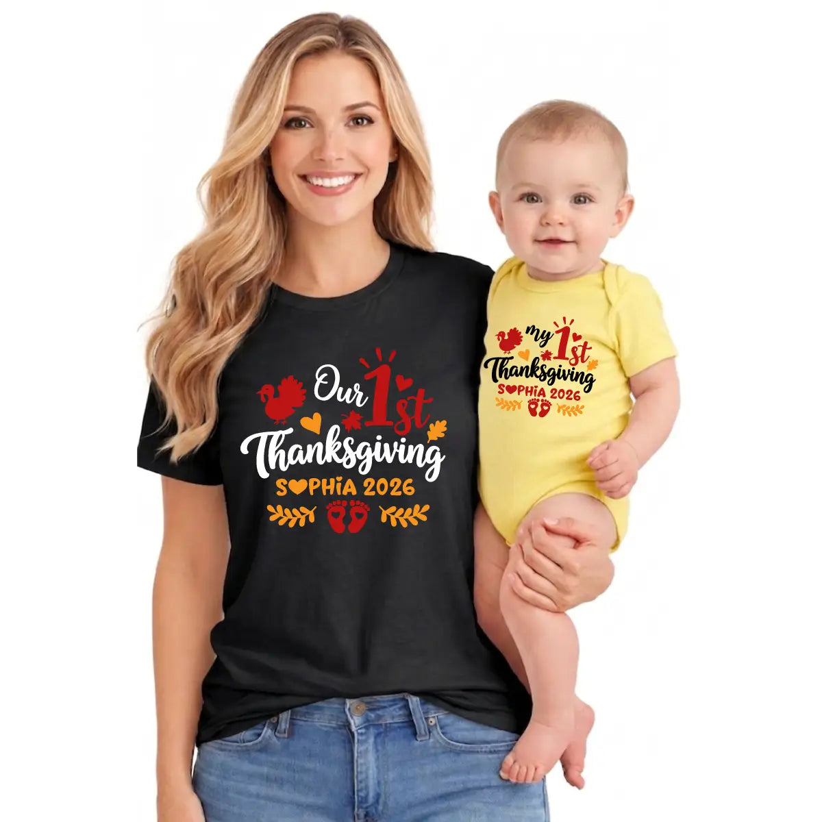 Personalized 1st Thanksgiving Mommy and Me 