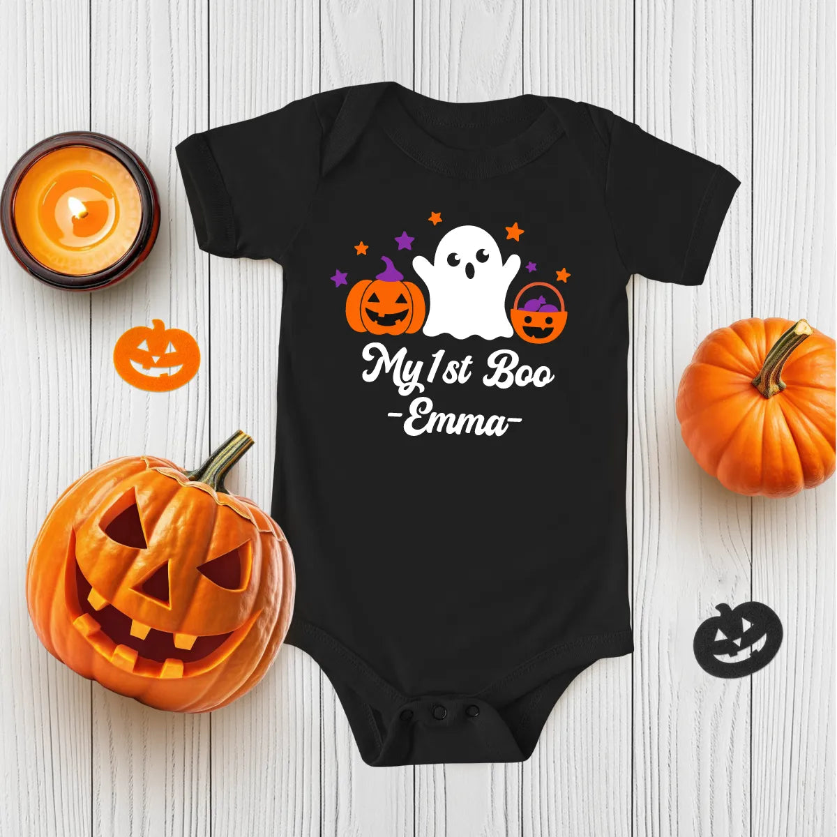 Personalized Halloween Baby Bodysuit