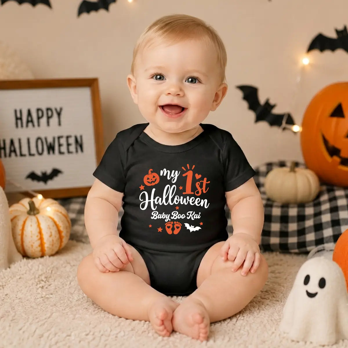 Personalized My 1st Halloween Bodysuit
