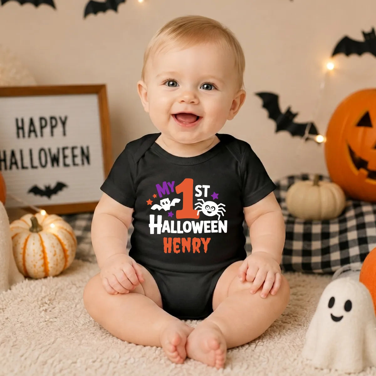 Personalized 1st Halloween Bodysuit