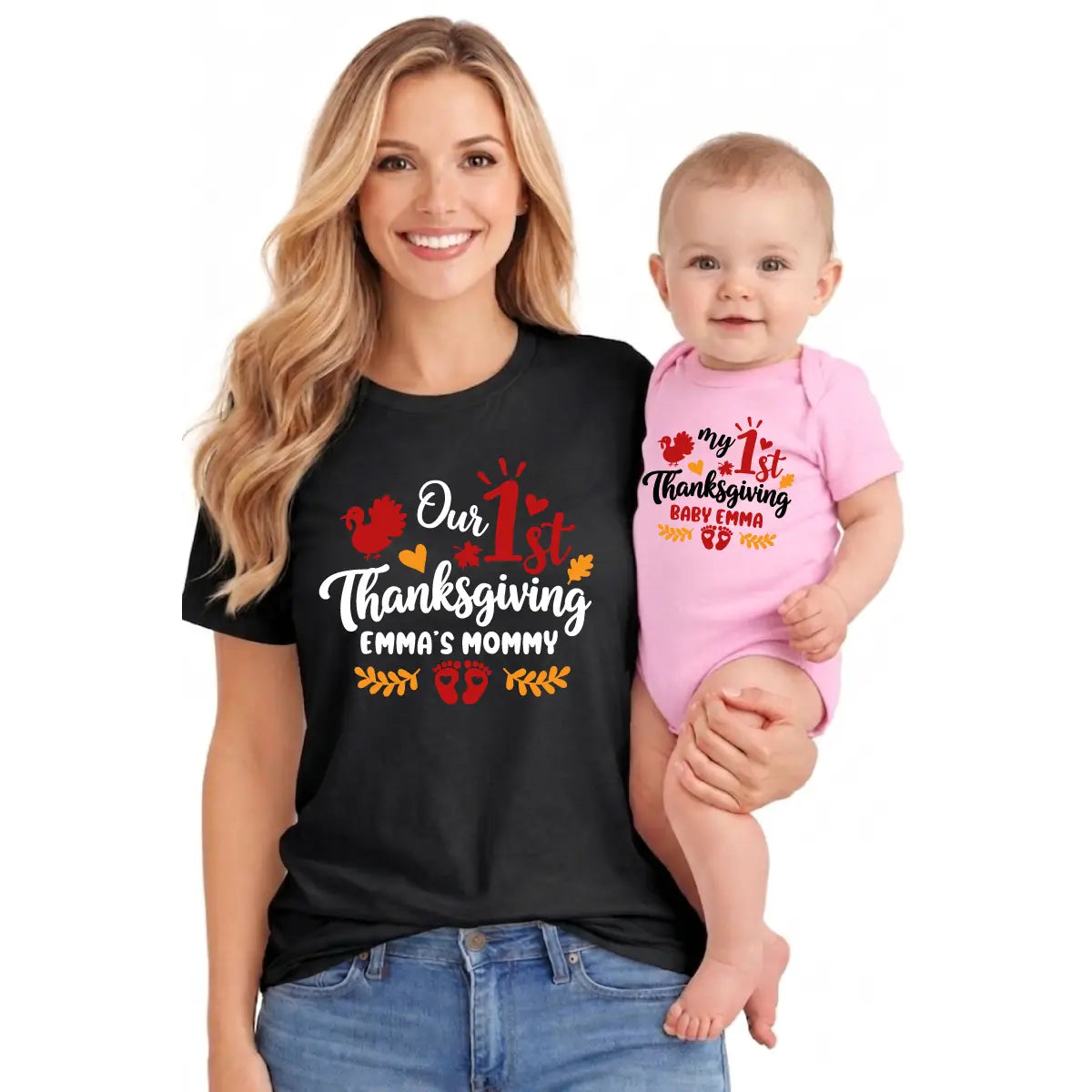 Personalized 1st Thanksgiving Mommy and Me 