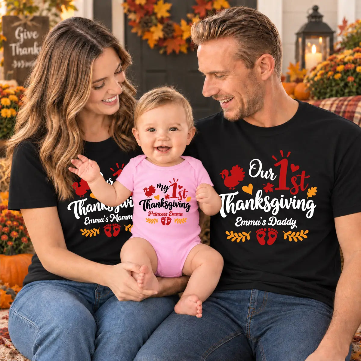Personalized 1st Thanksgiving Mommy and Me 