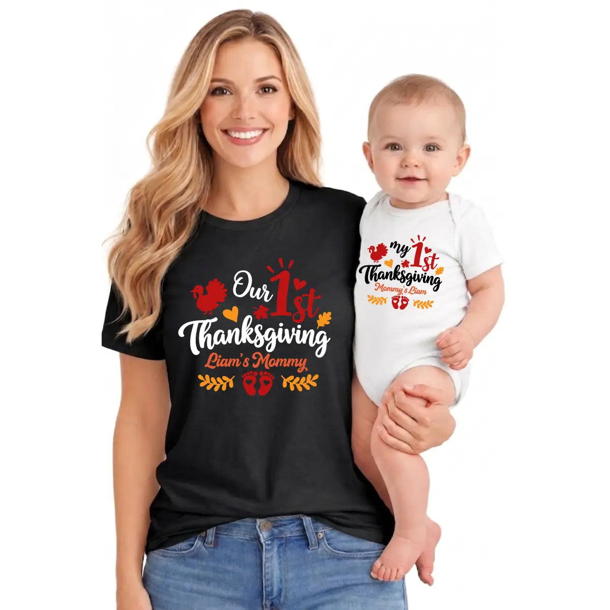 Personalized 1st Thanksgiving Mommy and Me 