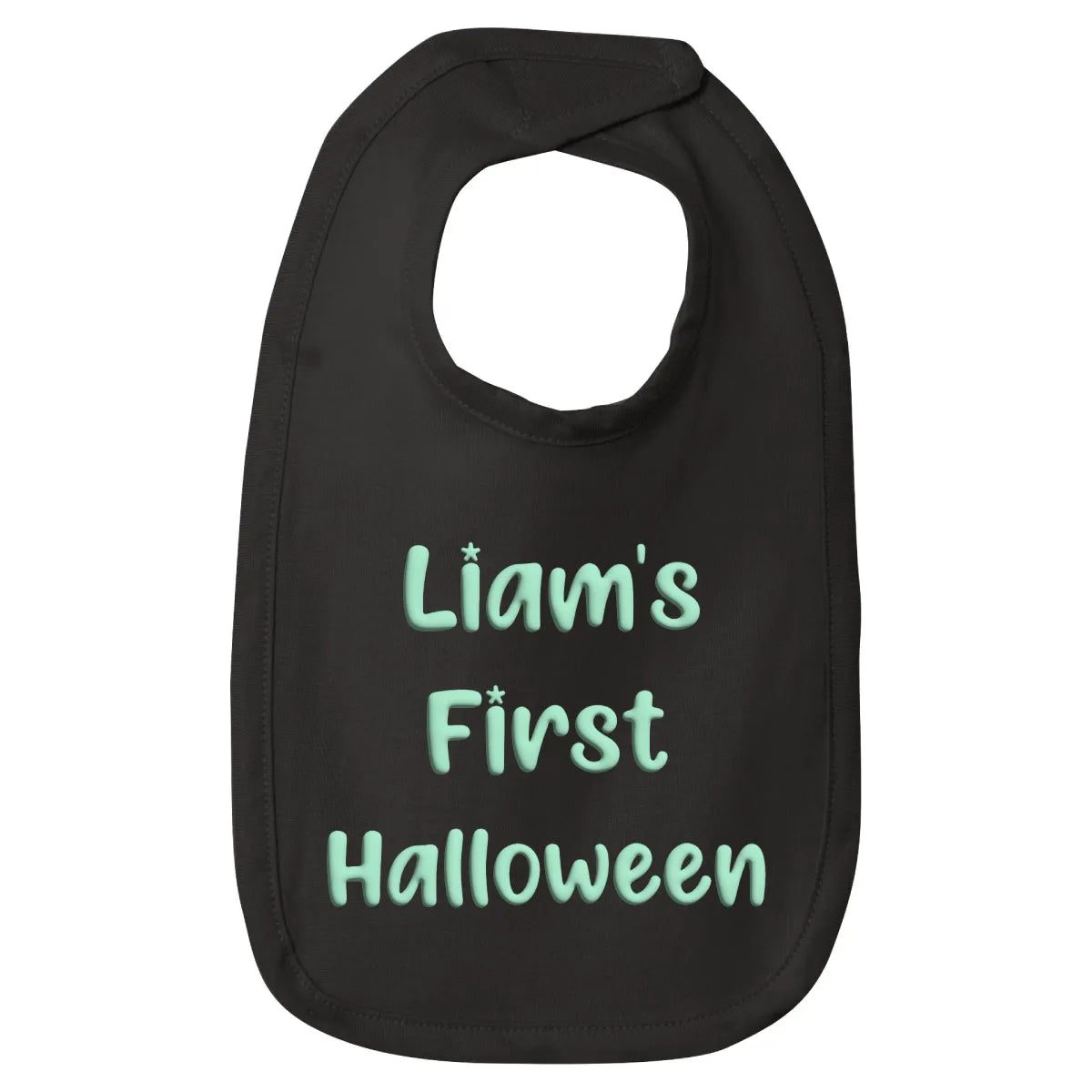 Personalized Puff Jersey Baby Bib