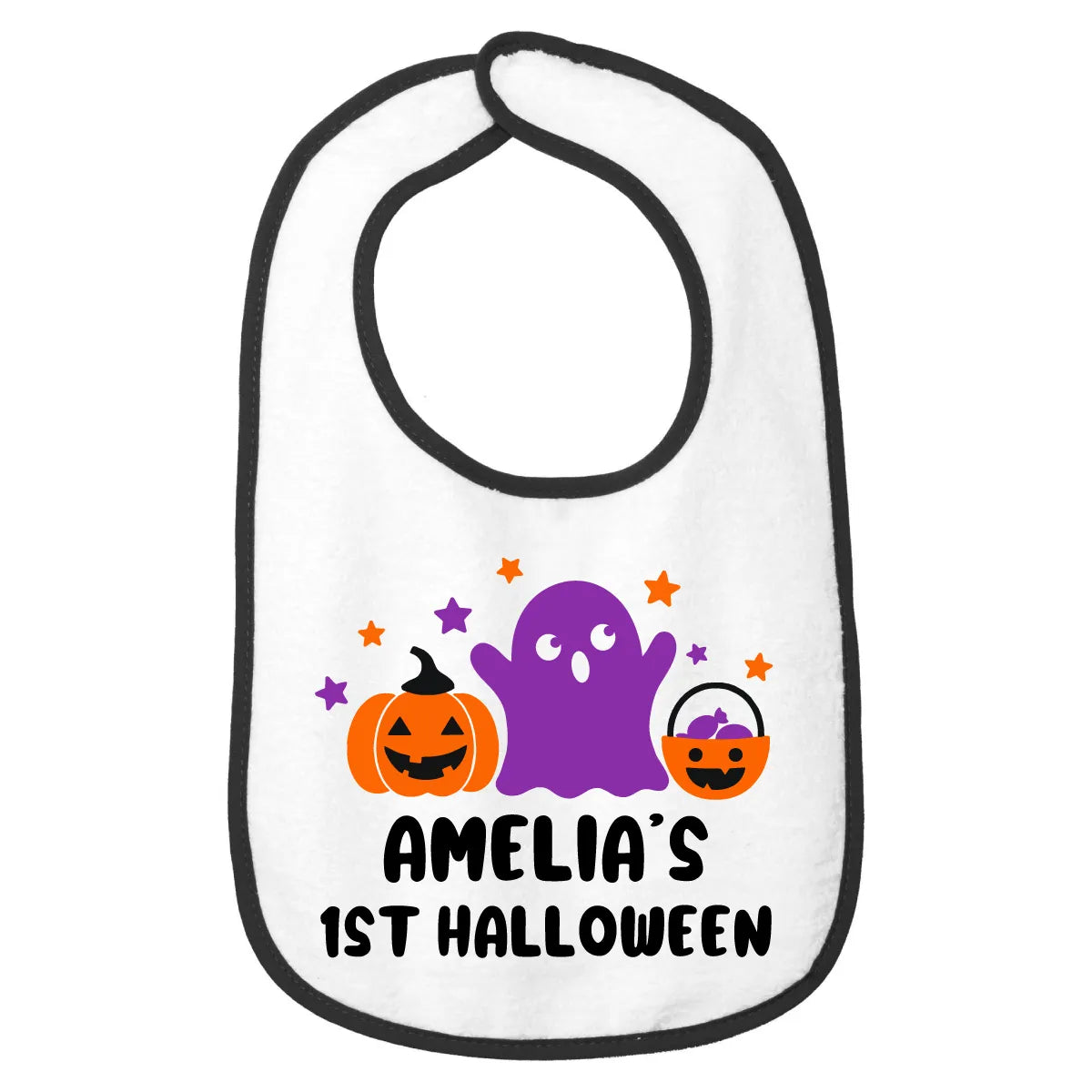 Personalized Halloween Baby Bib