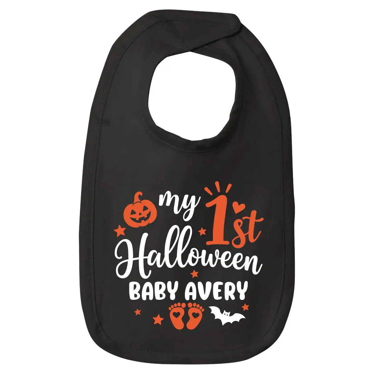 Personalized My 1st Halloween Baby Bib