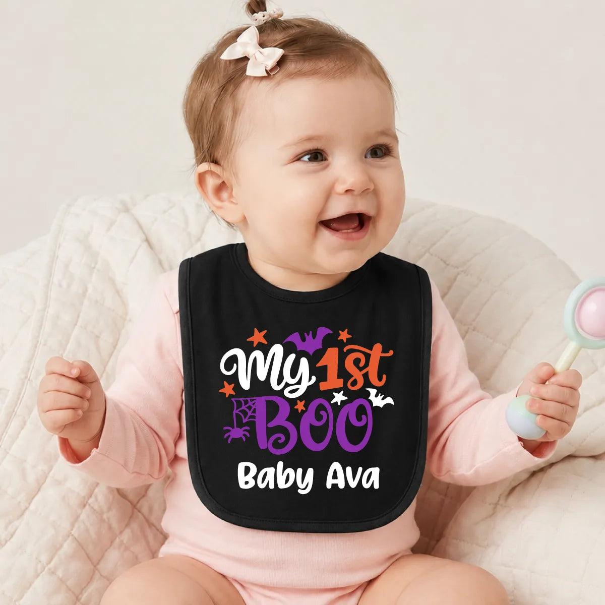 Personalized My 1st Boo Baby Bib