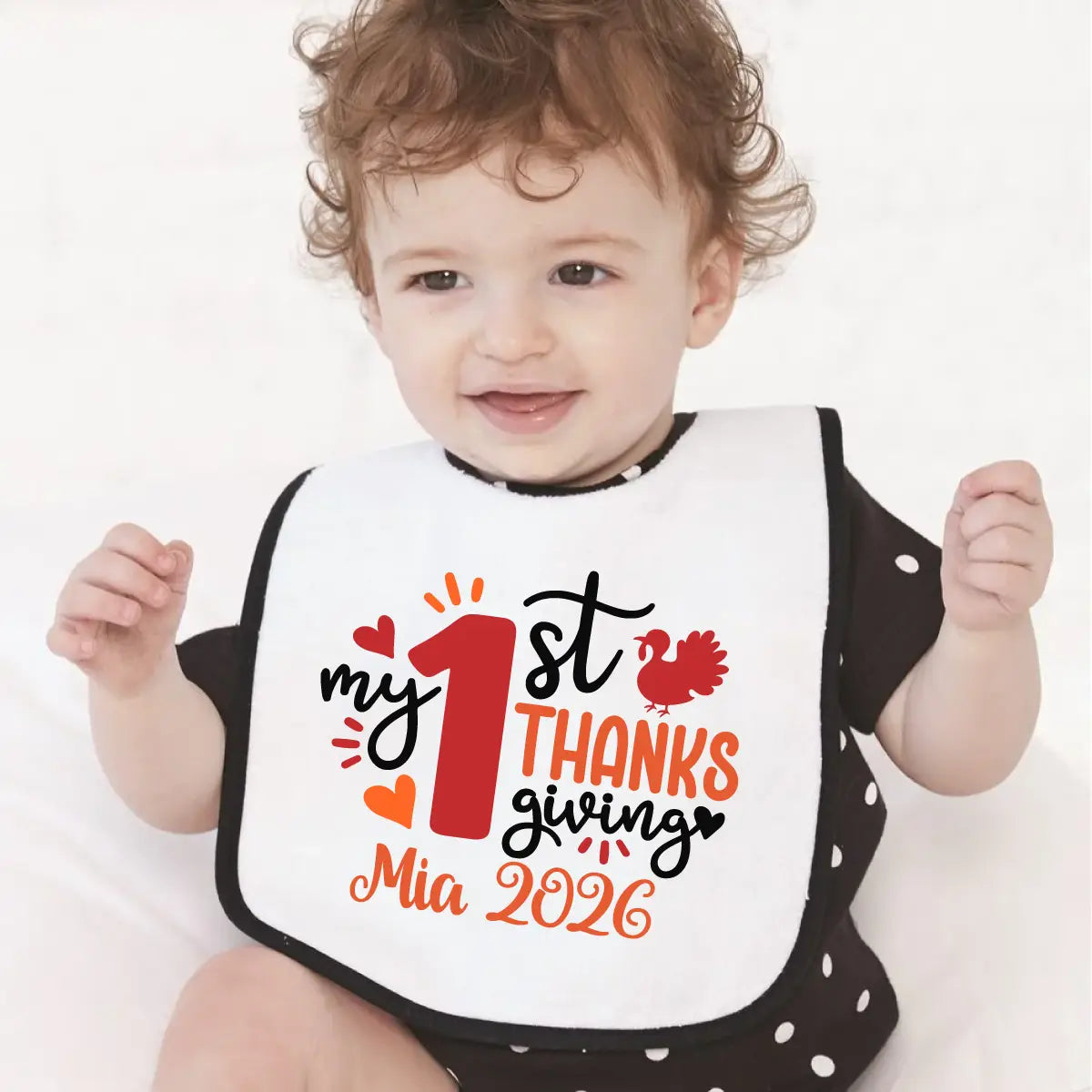 Personalized Thanksgiving Baby Bib