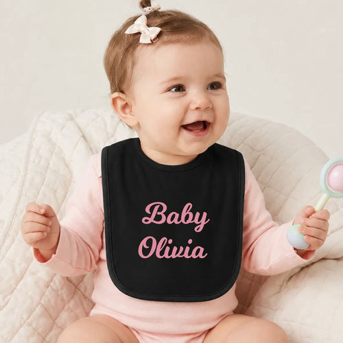 Personalized Jersey Baby Bib