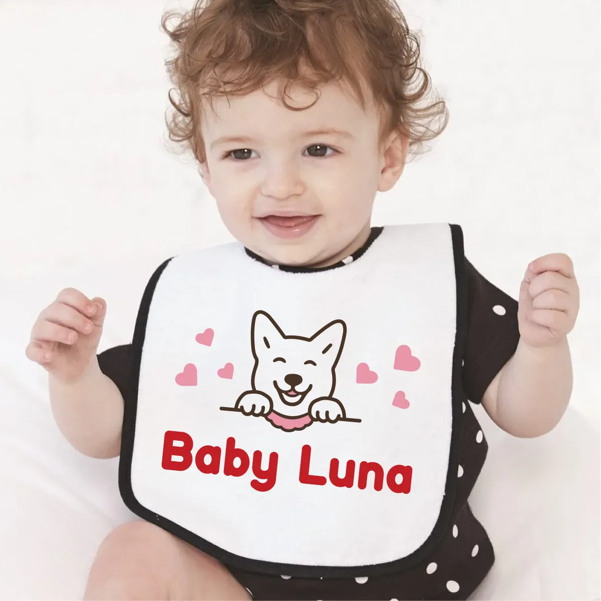 Personalized Cotton Terry  Baby Bib