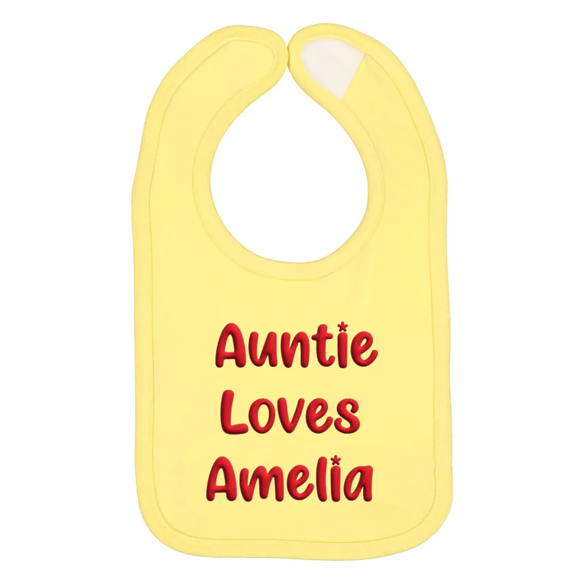 Personalized Puff Jersey Baby Bib