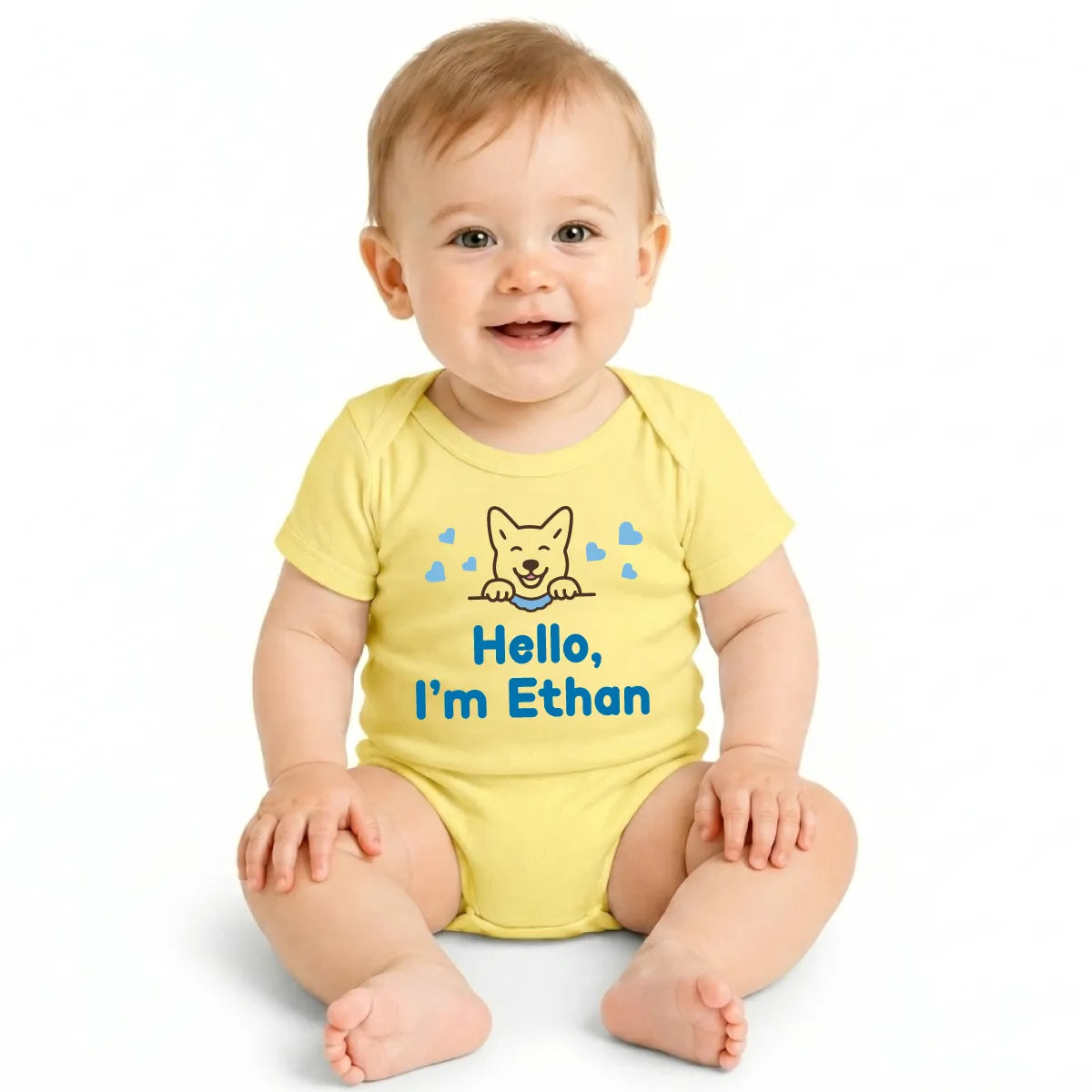 Personalized Puppy Baby Bodysuit