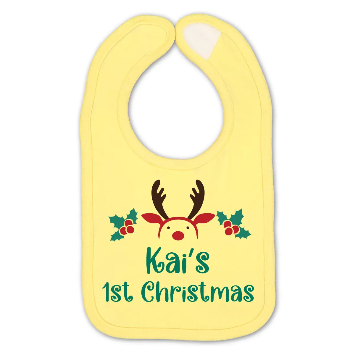 Personalized Christmas Baby Bib