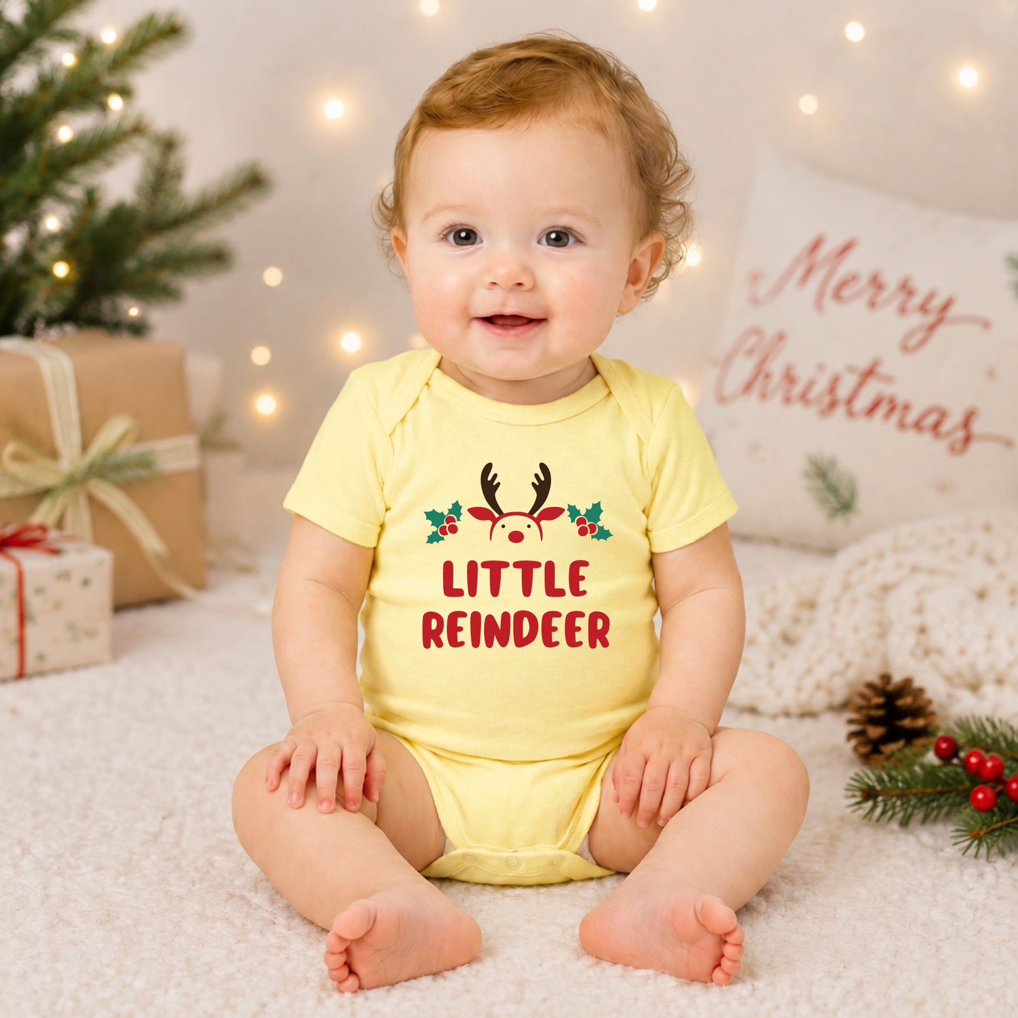 Personalized Christmas Baby Bodysuit