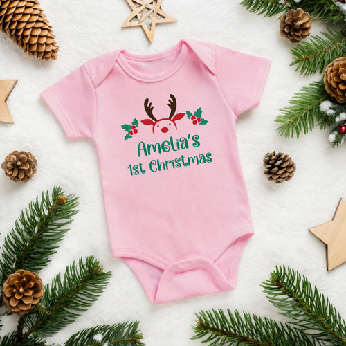 Personalized Christmas Baby Bodysuit