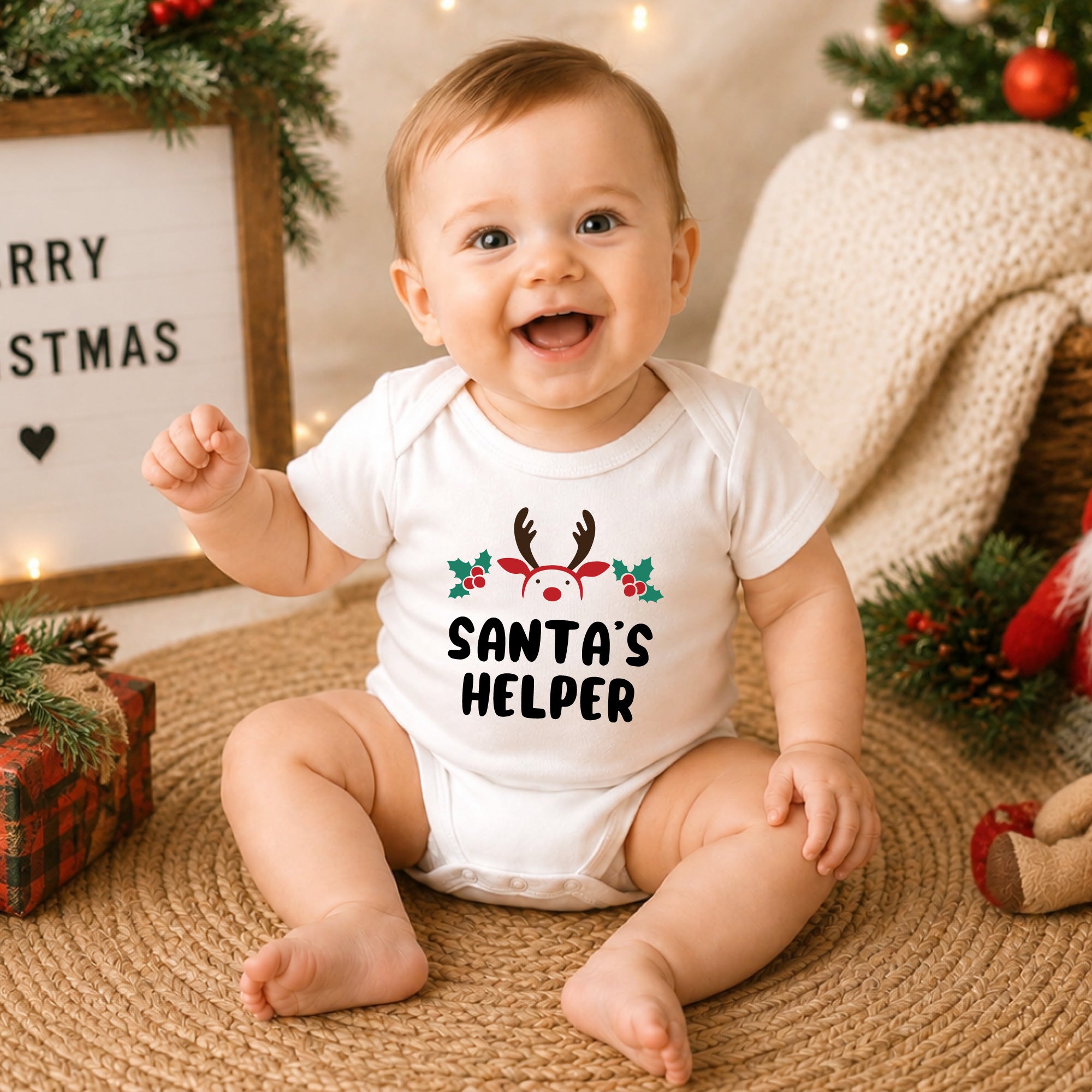 Personalized Christmas Baby Bodysuit