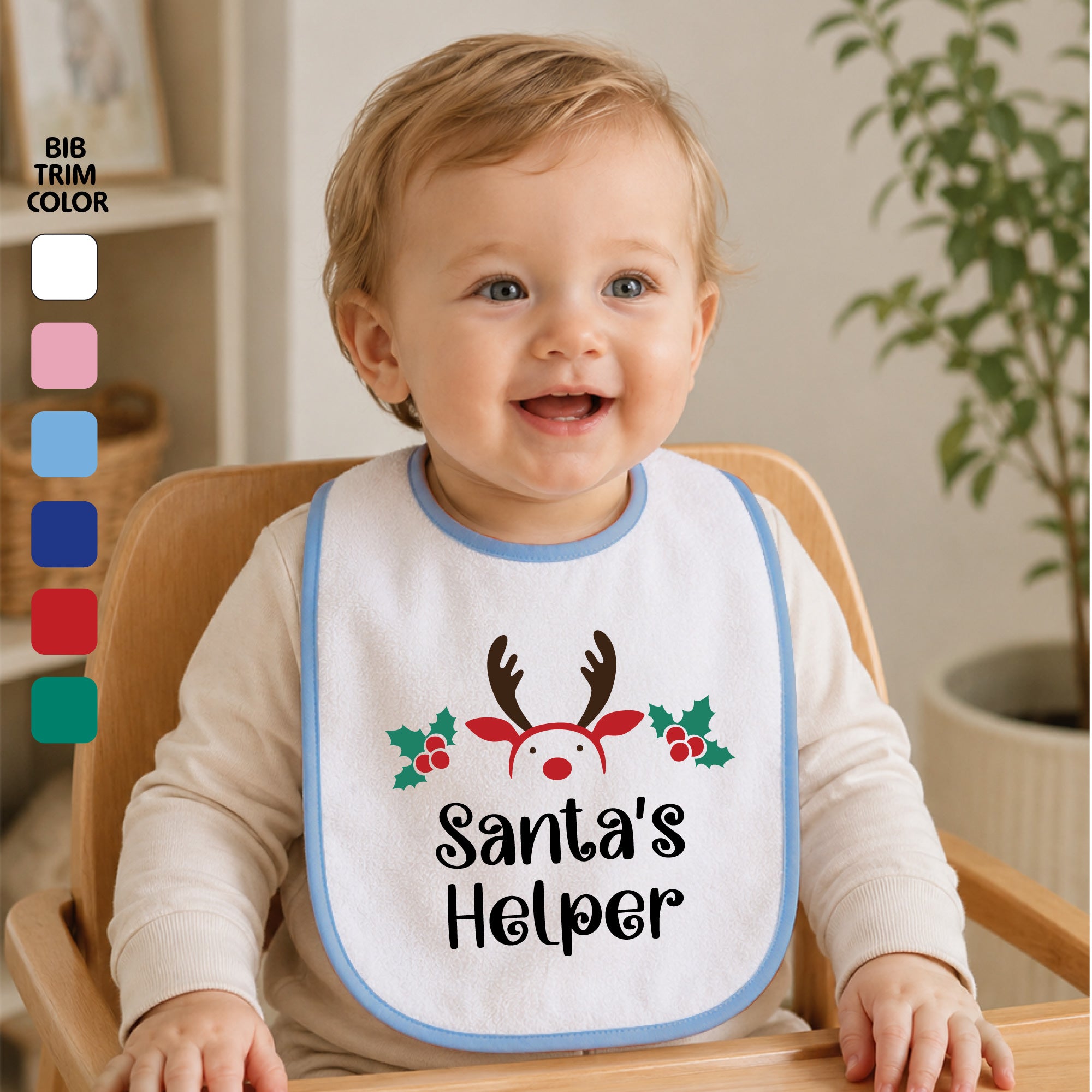 Personalized Christmas Baby Bib