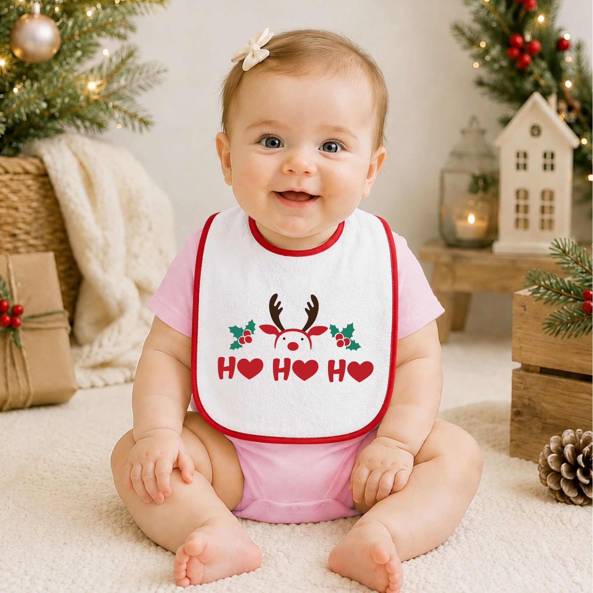 Personalized Christmas Baby Bib