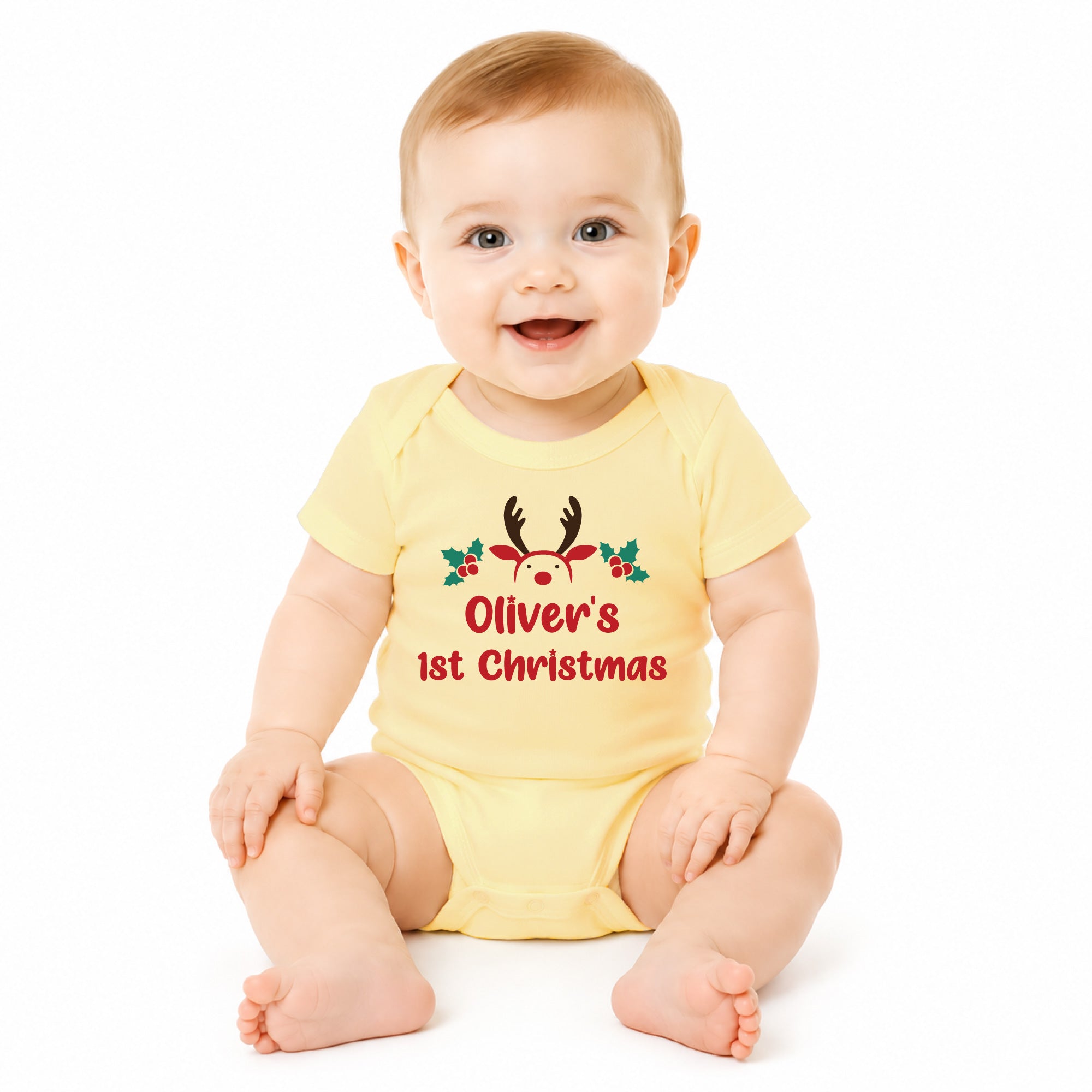 Personalized Christmas Baby Bodysuit