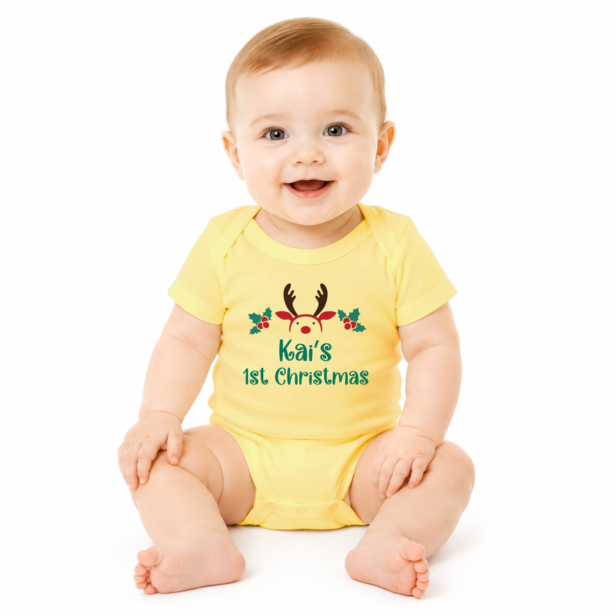 Personalized Christmas Baby Bodysuit